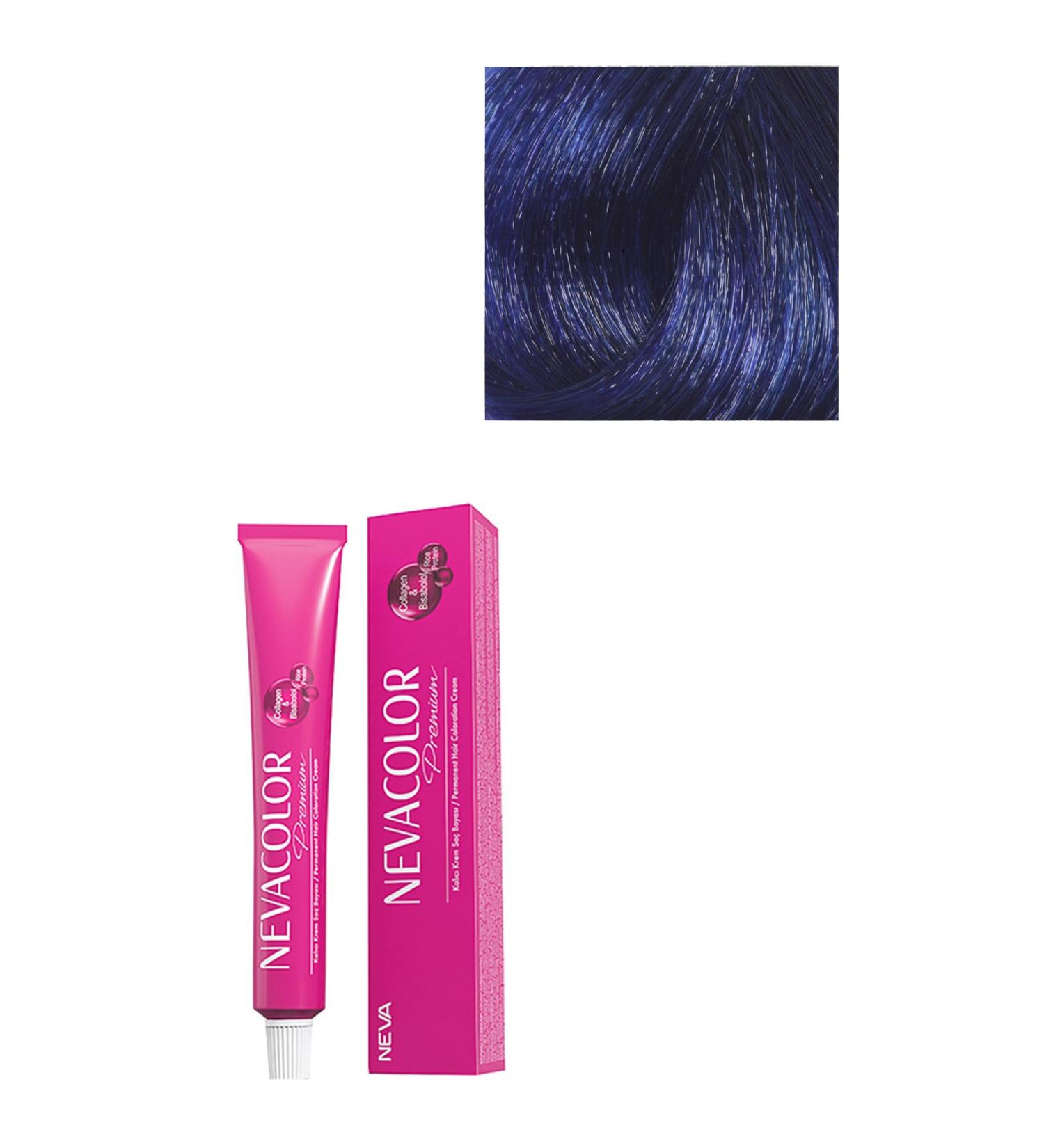 Neva Color Premium Permanent Intense Blue Hair Dye 0.11