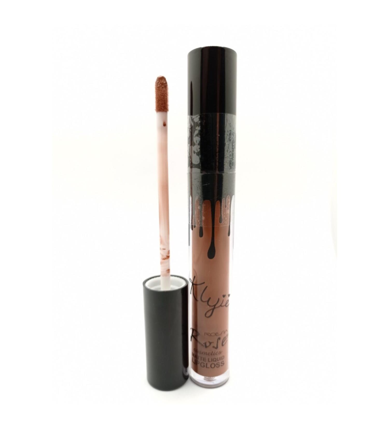 Roesia Rose Rose Matte Liquid Lipgloss Lipstick Dark Brown 10