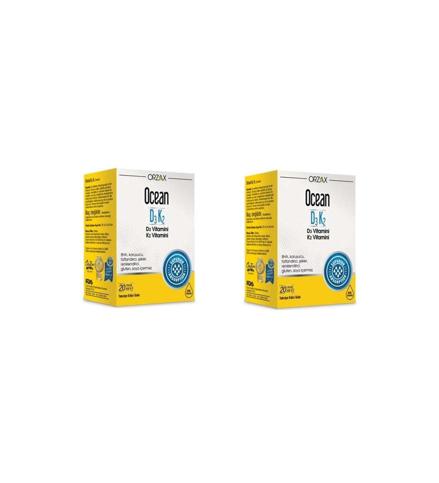 Ocean Ocean D3k2 Drops 20 Ml 2 Pack