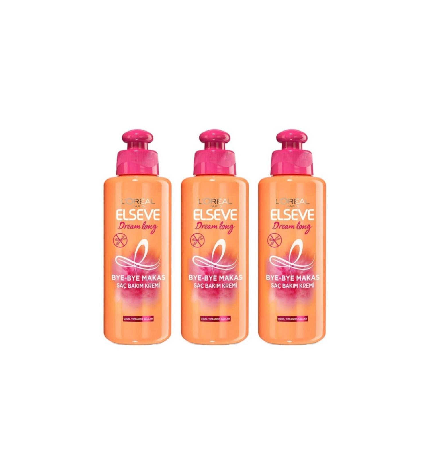 Elseve Loreal Paris Dream Long Hair Care Cream 200 ml 3 Pieces