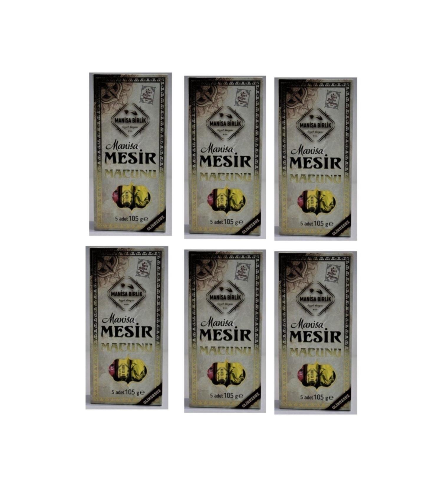 Manisabirliktezzet Manisa Birlik Glucose-Free 105 Gr 5 Li Mesir Paste 6 Lit Set 6*105 630 Gr