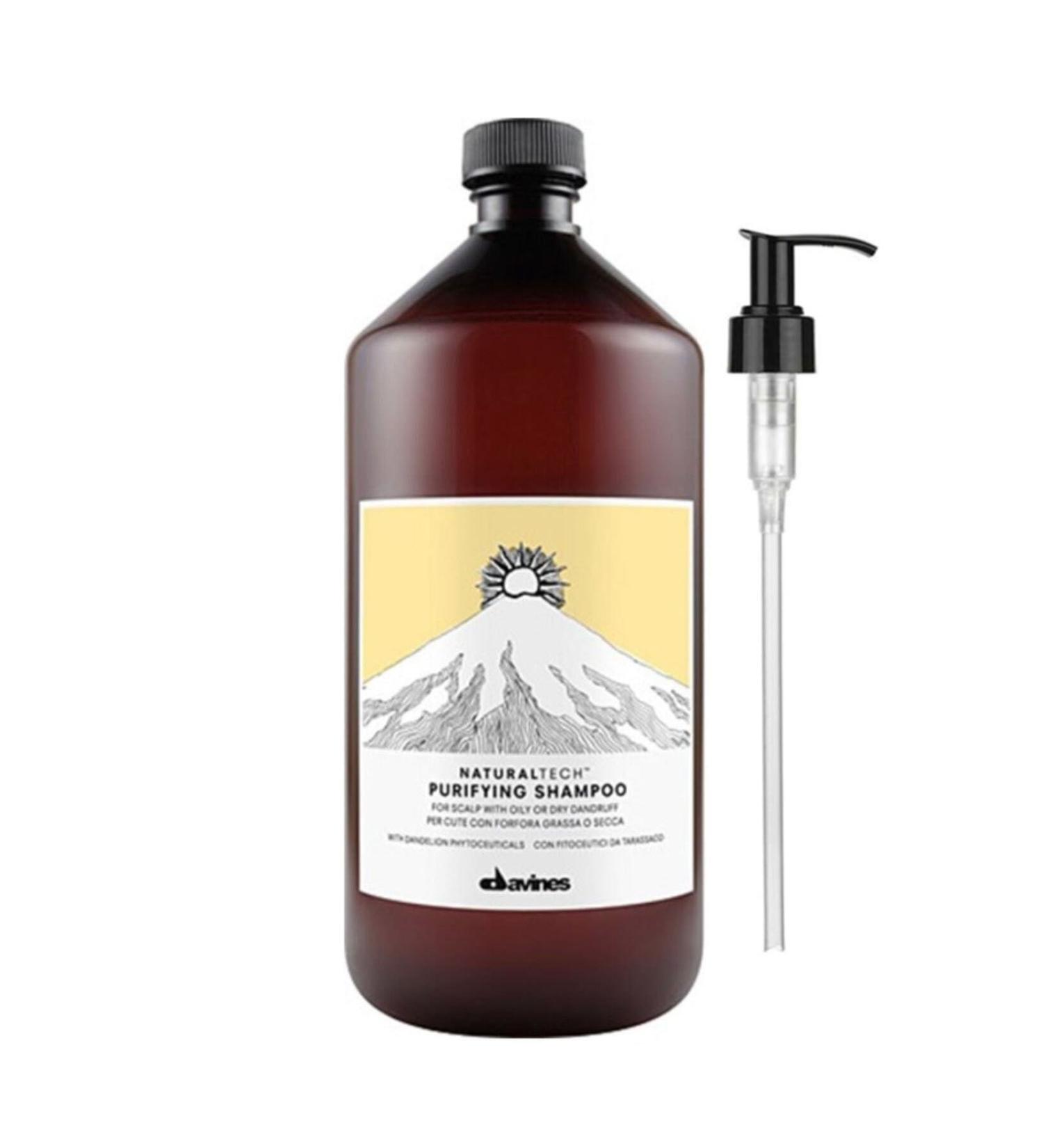 Davines Eva- Natural Tech Purifying Anti-Dandruff Shampoo 1000 Ml Care Product