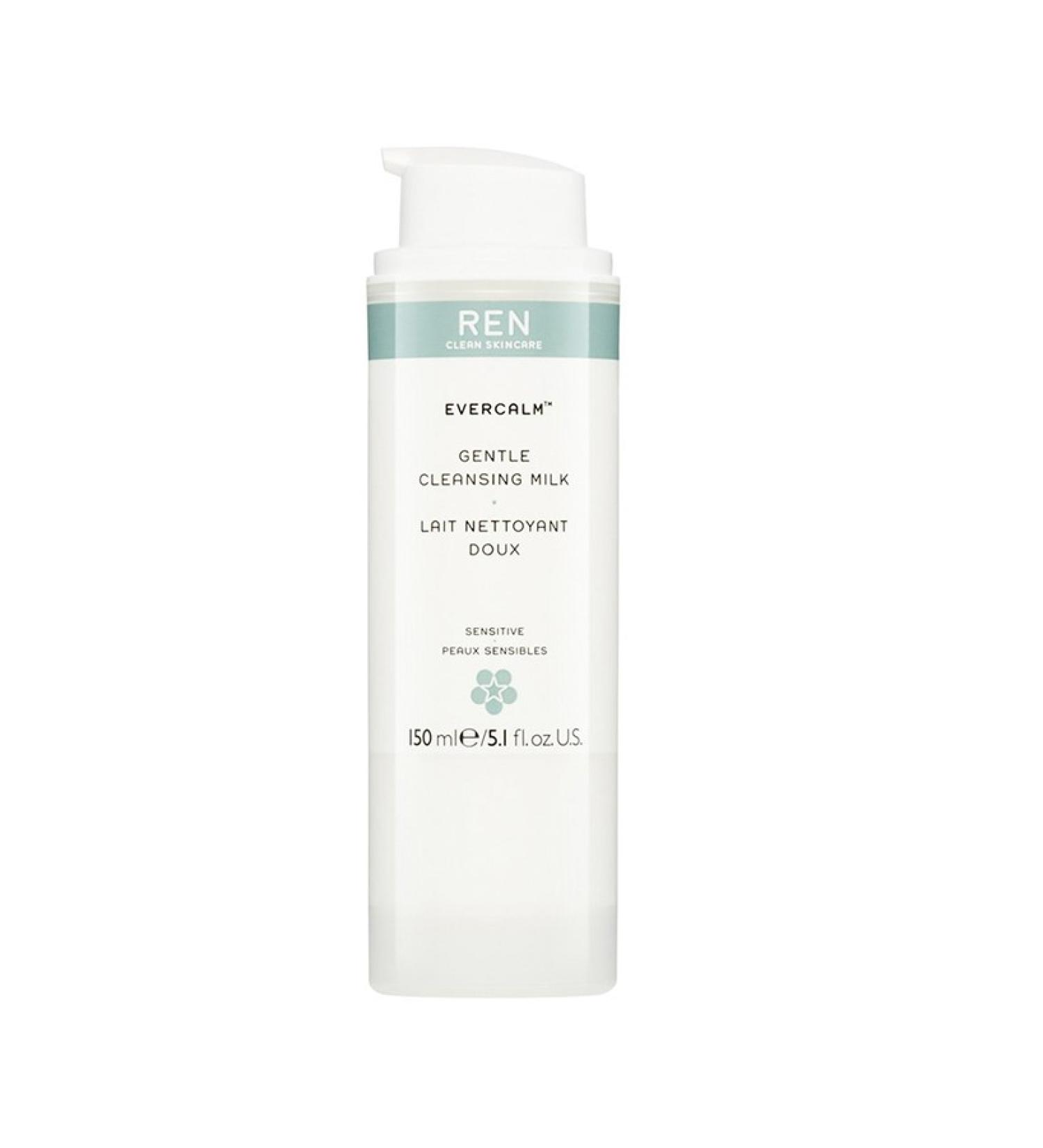 REN Sensitive Skin Cleansing Milk - Evercalm Gentle Cleansing Milk 150 ml 5060033779064