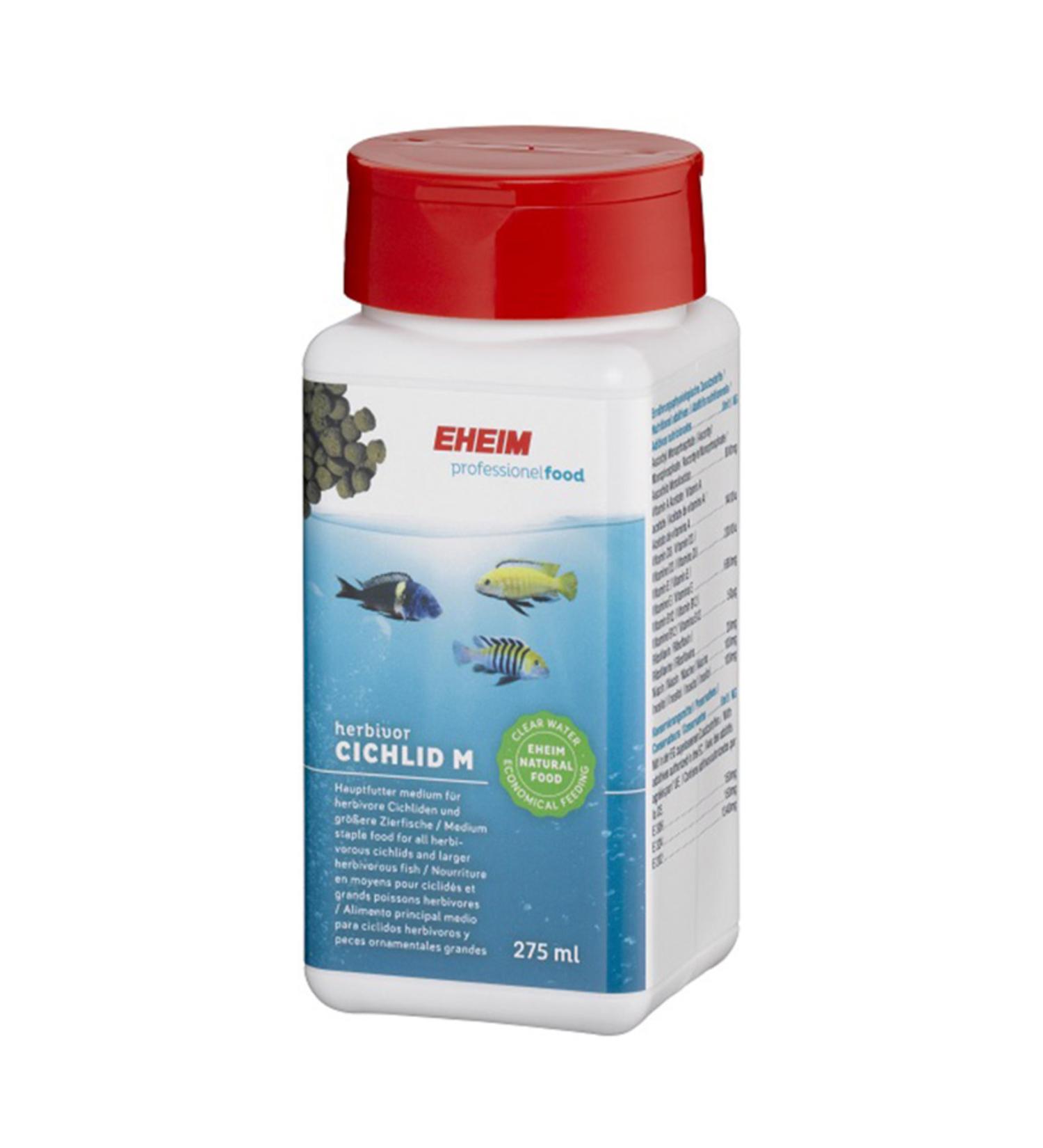 Eheim Herbivor Cichlid Medium Granular Herbal Cichlid Fish Food 275 ml