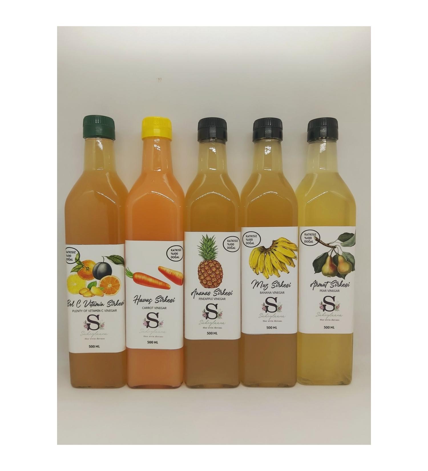Suheylaana Pineapple - Carrot - Pear - Banana - Rich Vitamin C Vinegar 500 Ml