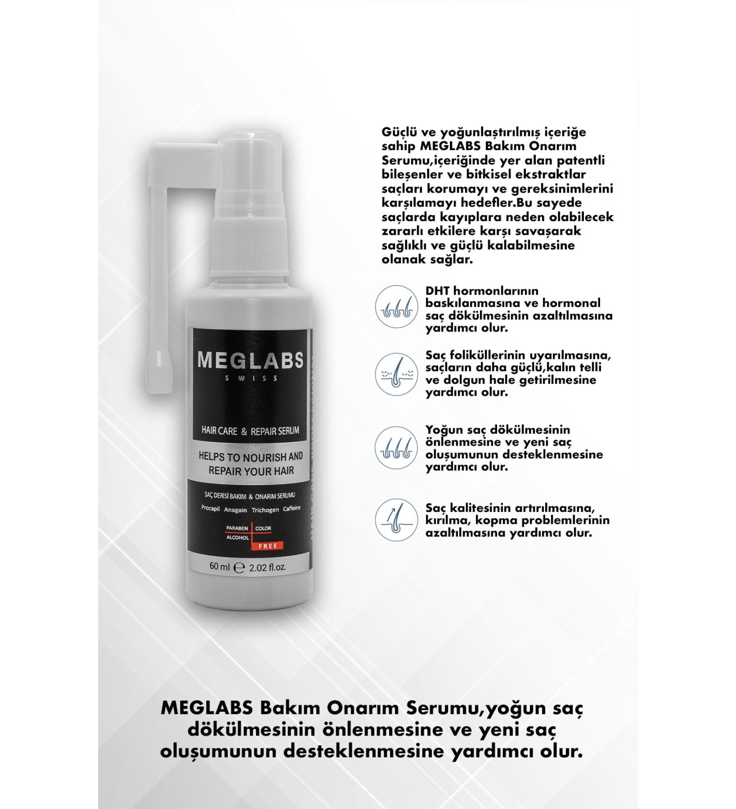 MEGLABS Meglab's Hair Care & Repair Serum - Buy Online on GoSupps.com