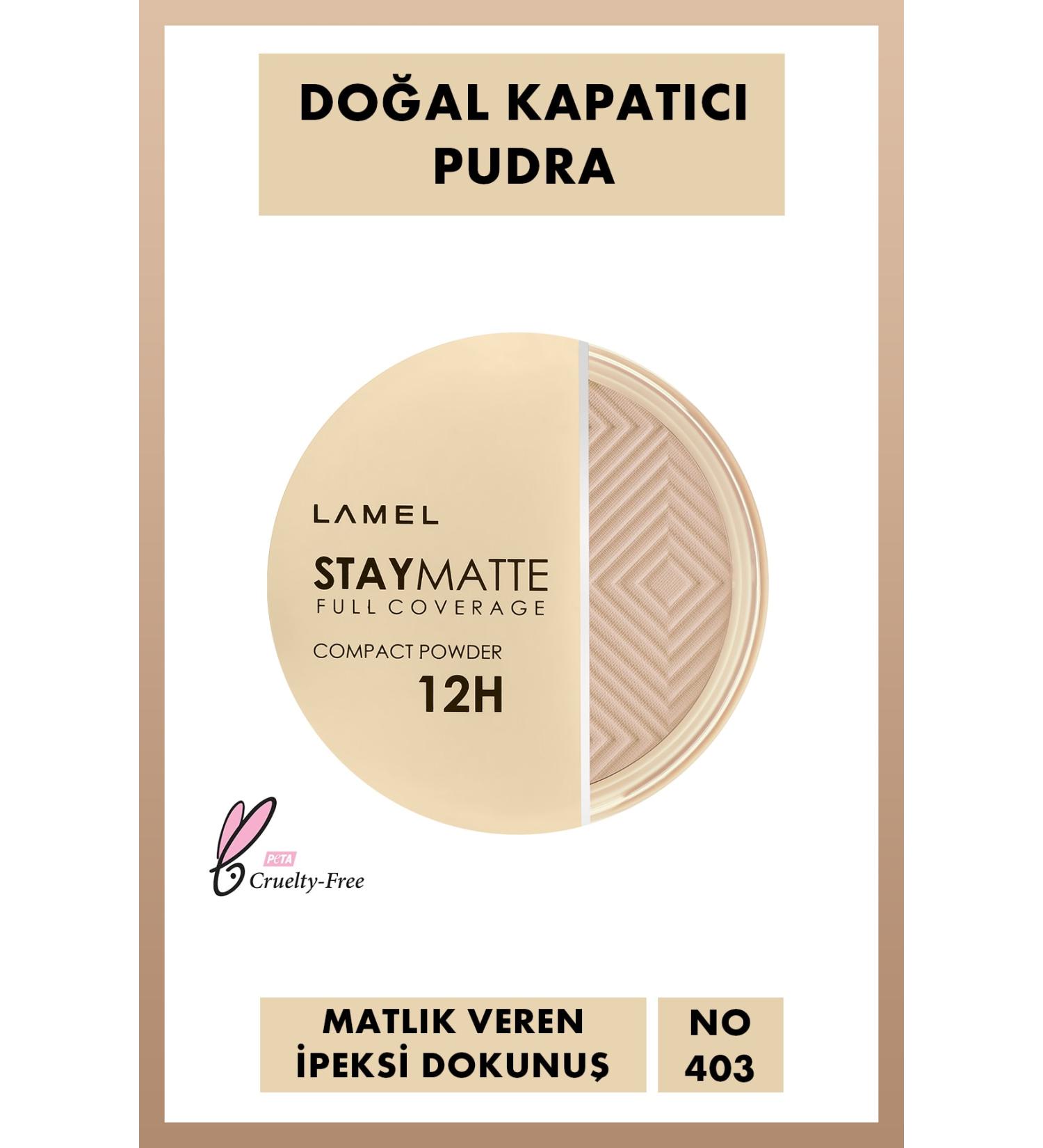 Lamel Cosmetics Stay Matte Compact Permanent Matte Powder No 403