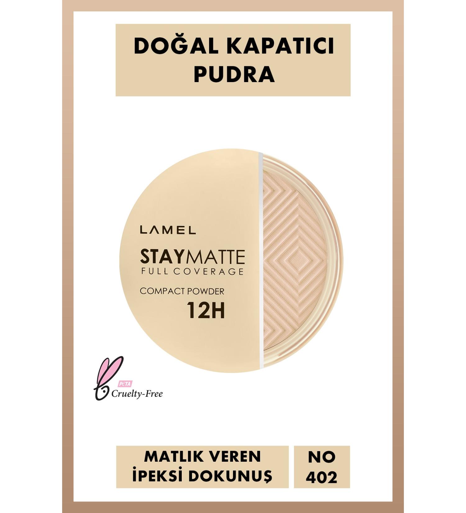 Lamel Cosmetics Lamel Stay Matte Compact Permanent Matte Powder No 402 - Buy Online on GoSupps.com