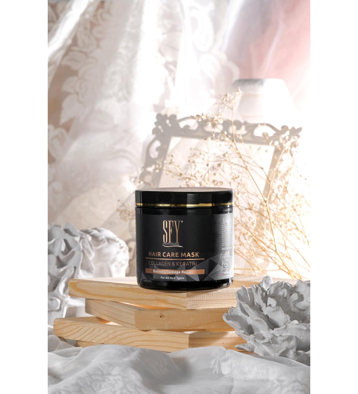 Sfy Professional Repairing Hair Care Mask Keratin Collagen 500 Ml. - Buy Online on GoSupps.com