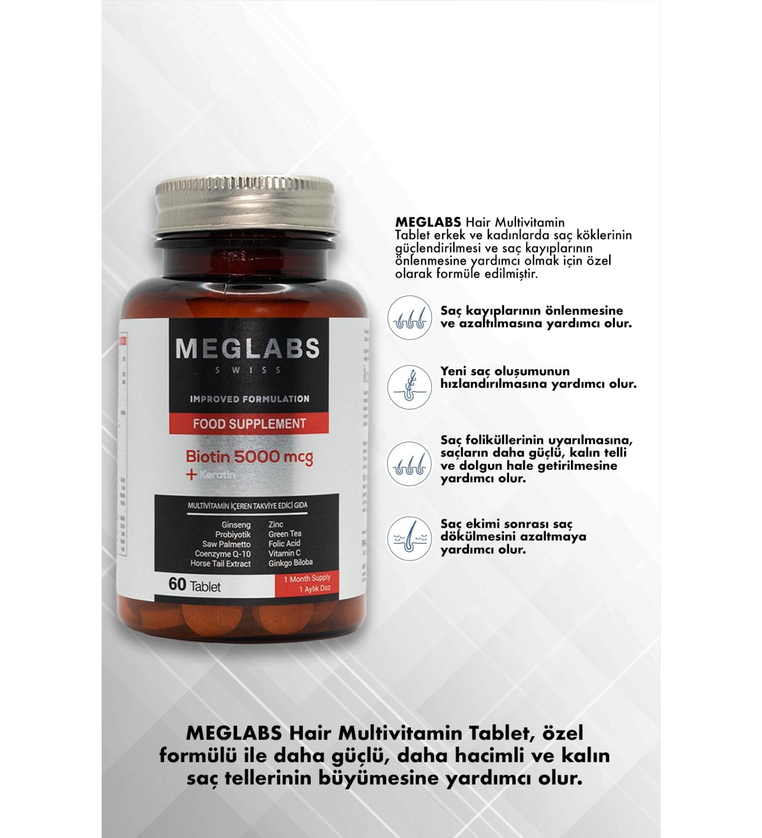 MEGLABS Hair Multi Vitamin - Hair Vitamin - Buy Online on GoSupps.com