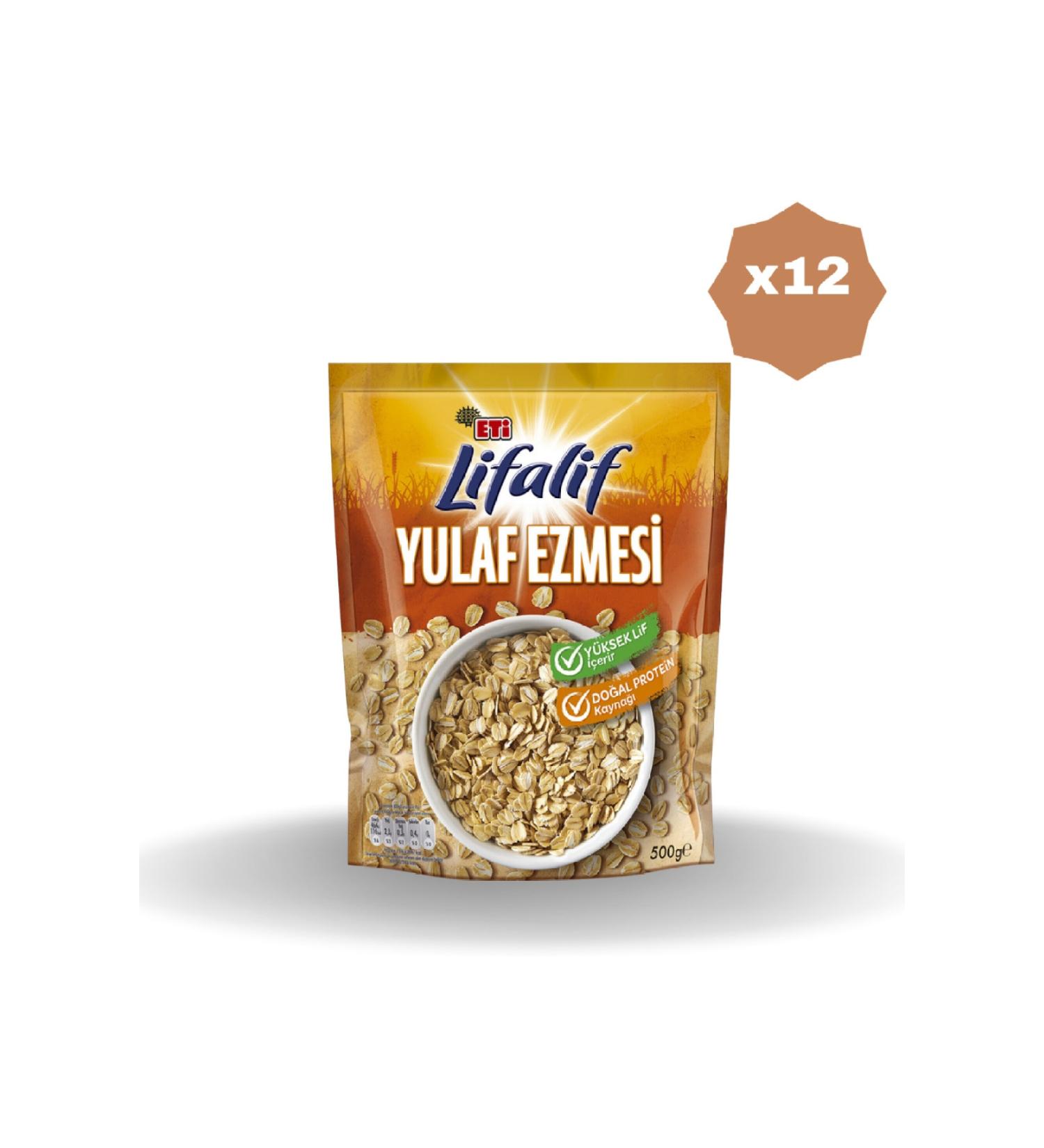 Eti Lifalif Oatmeal 500 Gr X 12 Pieces