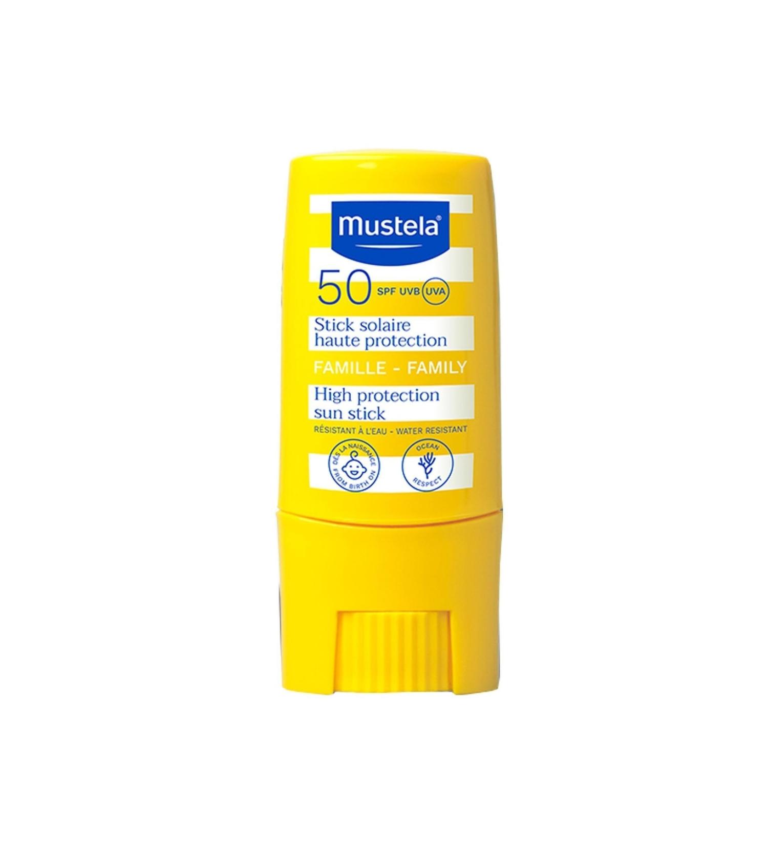 Mustela Spf 50 Very High Protection Factor Sun Stick 9 Ml for the Whole Family