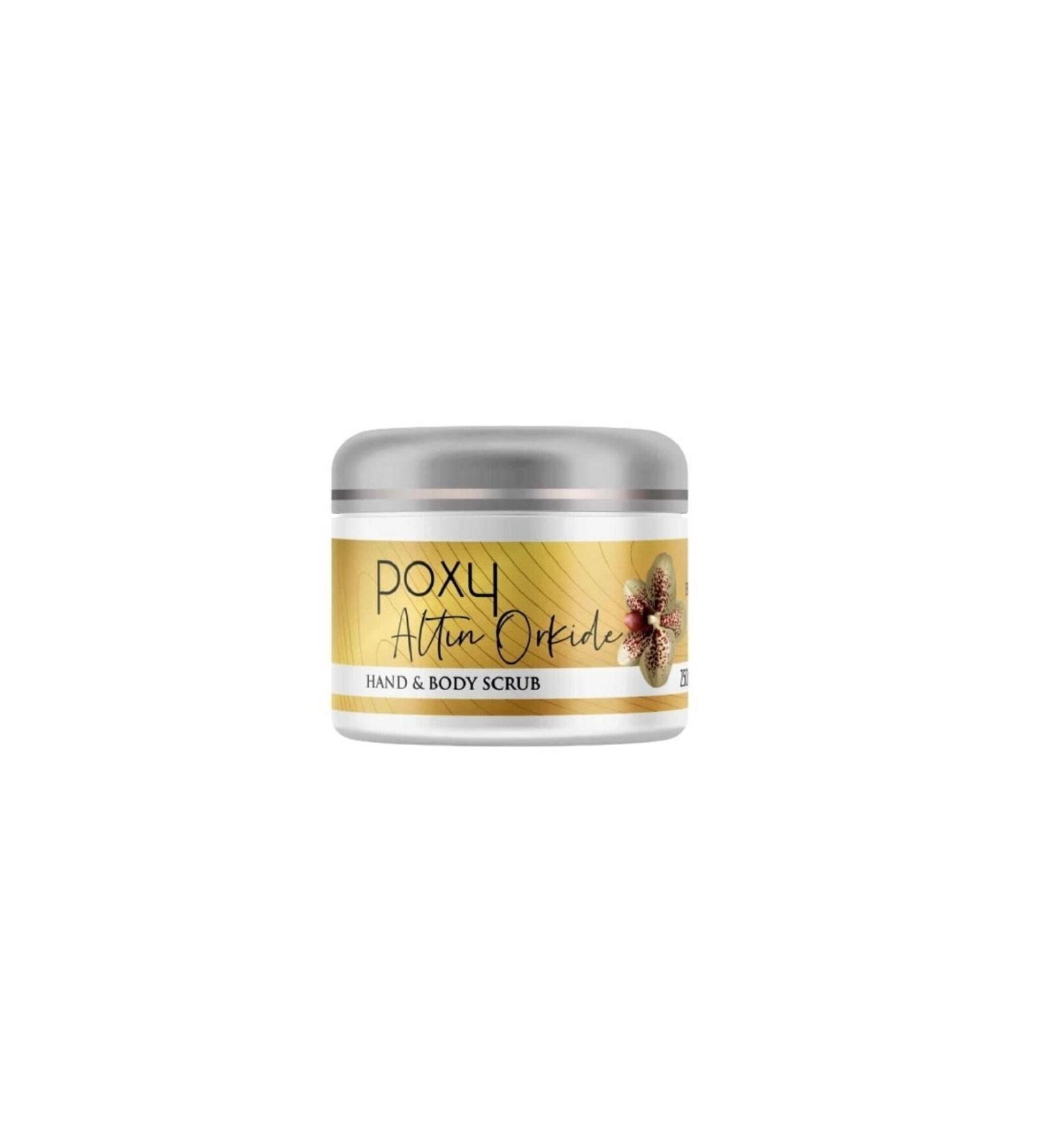 Poxy Golden Orchid Scrub 250 ml Effective Dead Skin Regenerator for Ingrown Hair and Ingrown Hair Problems