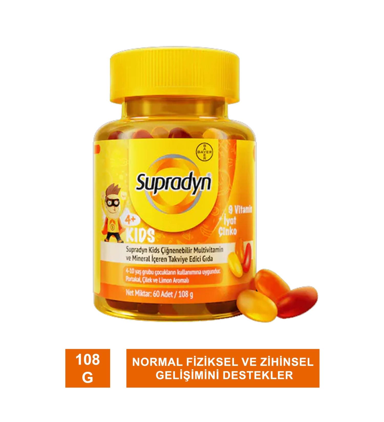 Supradyn Kids Multivitamin And Mineral 60 Chewable Tablets