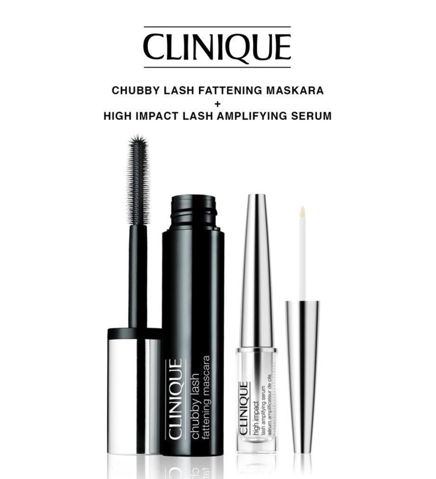Clinique Chubby Lash Mascara and Lash Amplifying Serum Set - Buy Online on GoSupps.com