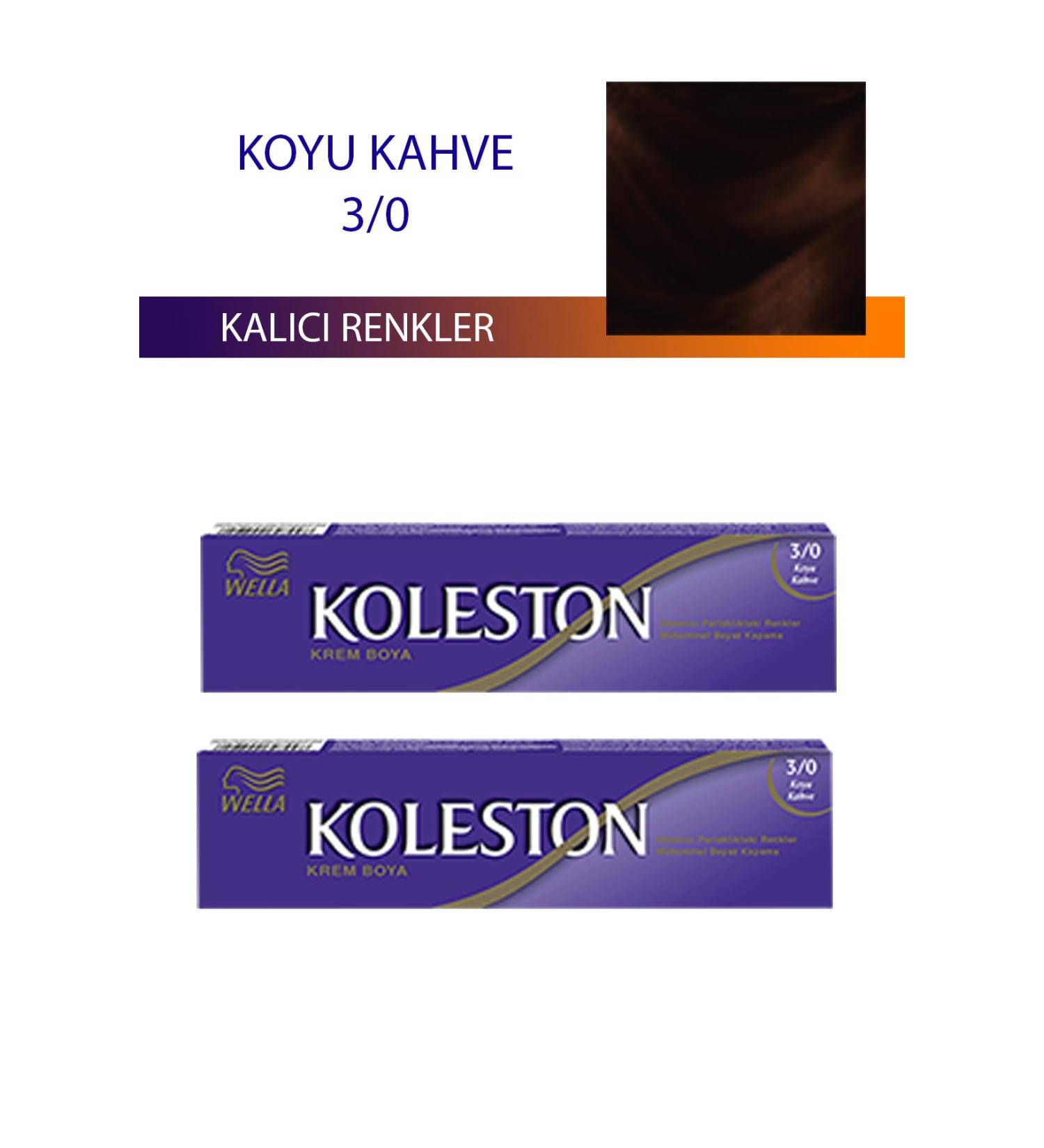 2 Single Tube Hair Dye Dark Brown 3/0