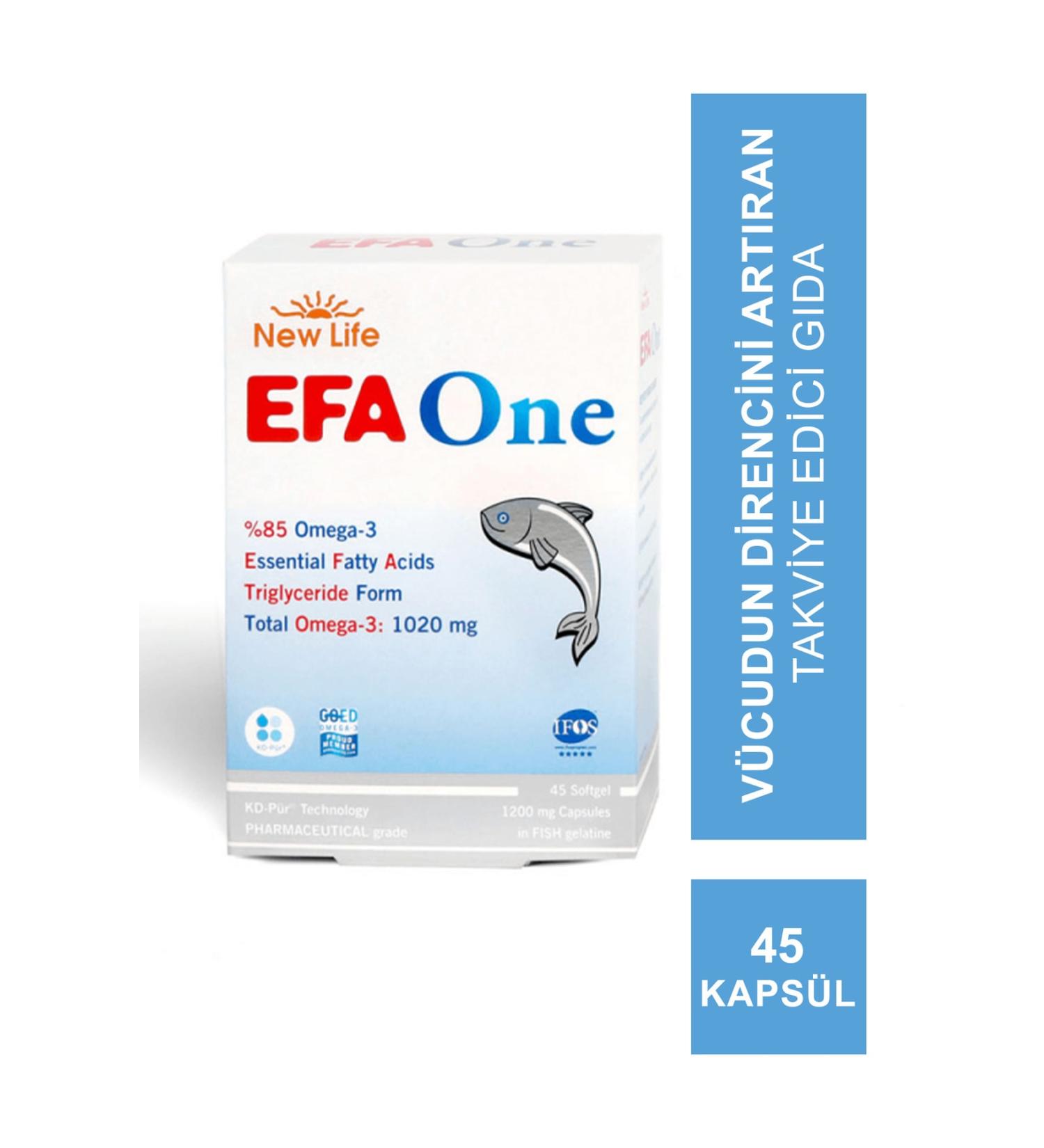 New Life Efa One 1200 mg 45 Capsules