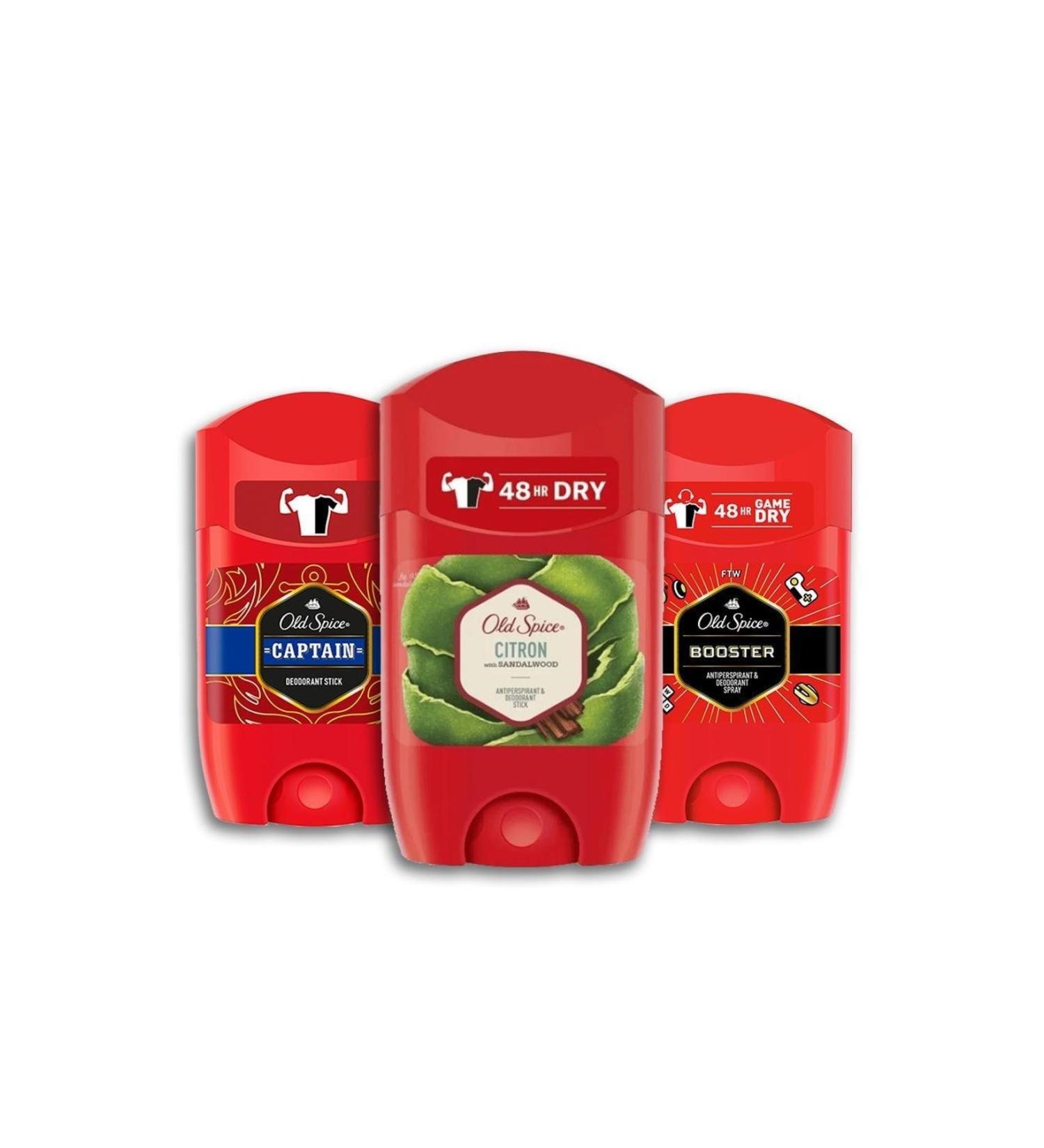 Old Spice Captain Citron and Booster Deodorant Stick 50 Ml