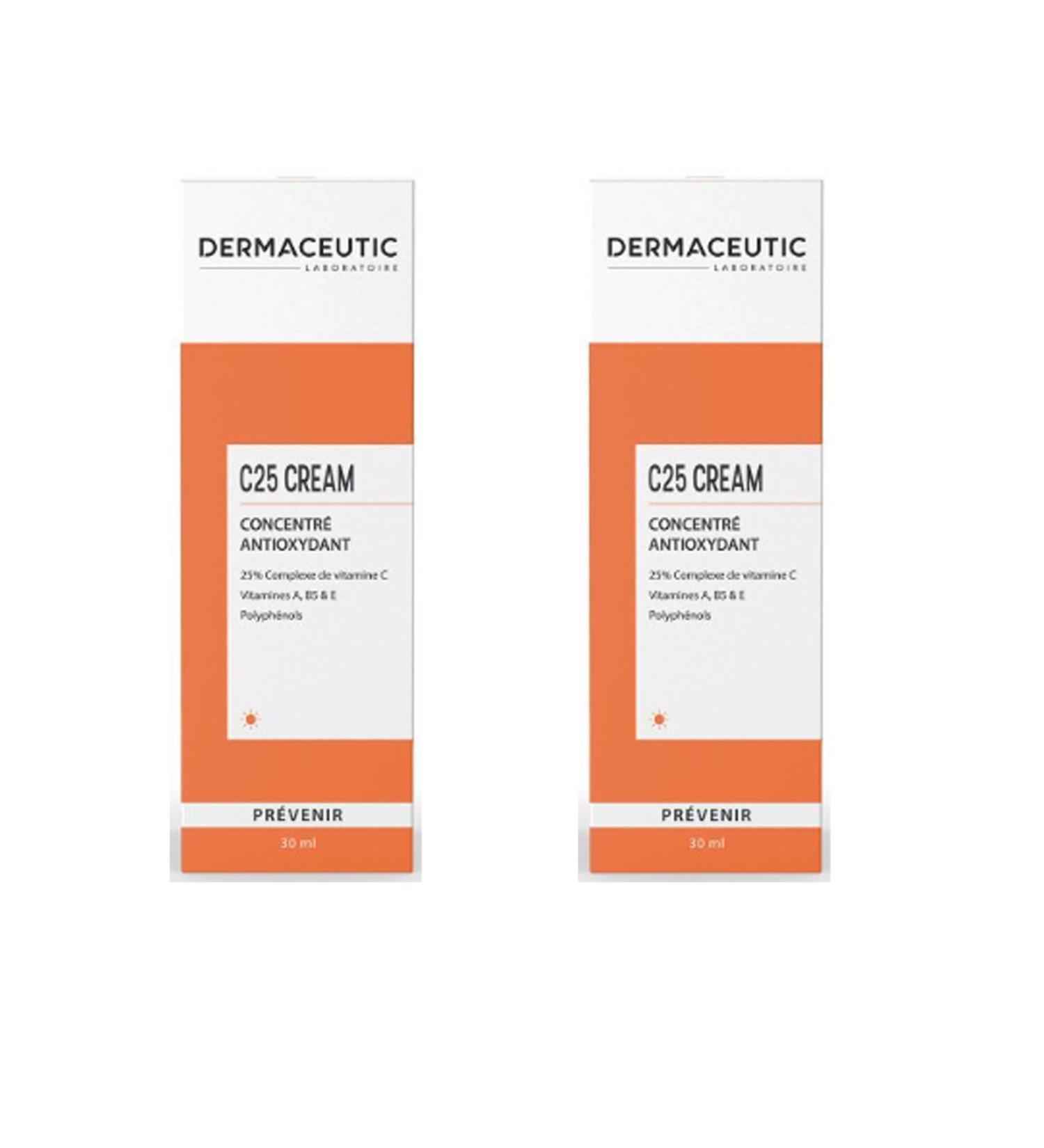 Dermaceutic C25 Cream 30ml - Anti-Aging Day Care Cream 2 Pieces