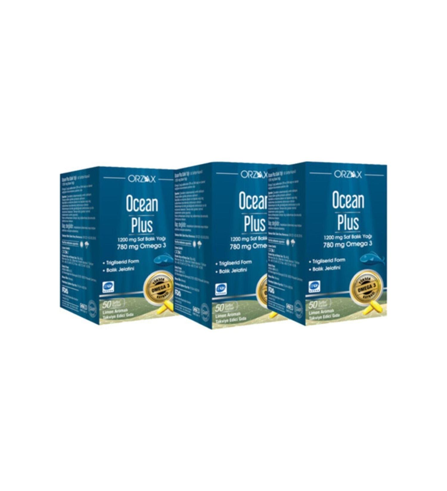 Ocean Plus 1200 Mg 50 Softgel Capsules 3 Boxes