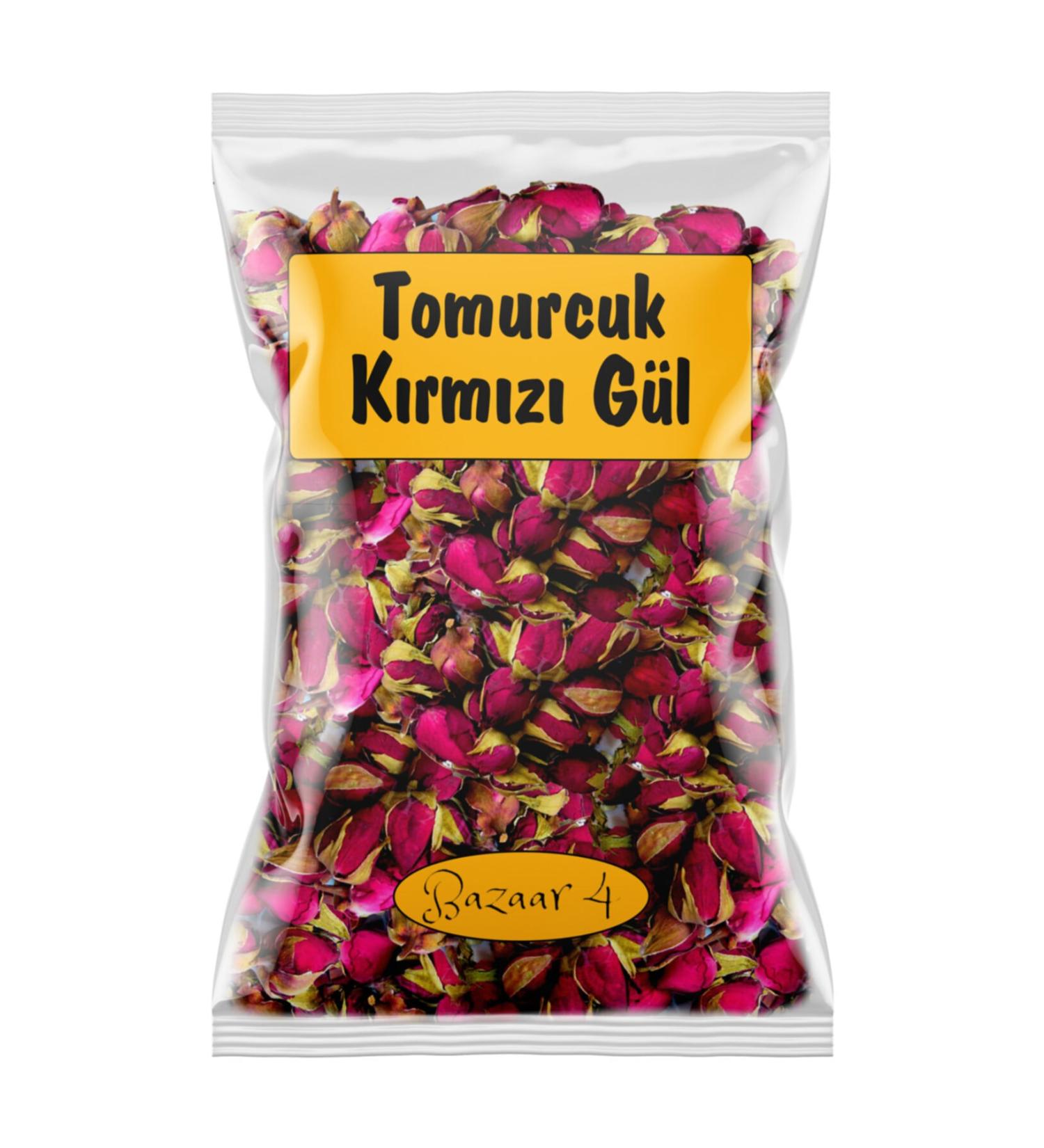 BAZAAR 4 Red Rose Buds 1st quality Natural 325 Gr