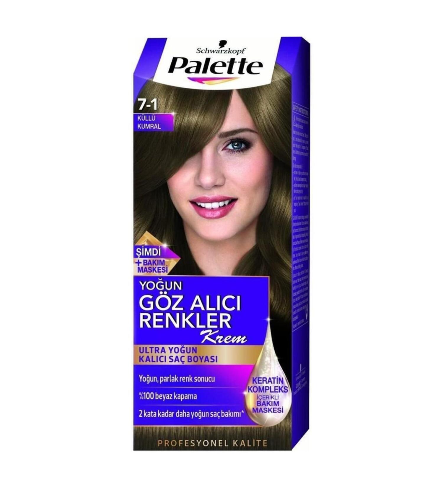 Palette Intense Eye-Catching Colors Hair Dye 7.1 Ash Blonde