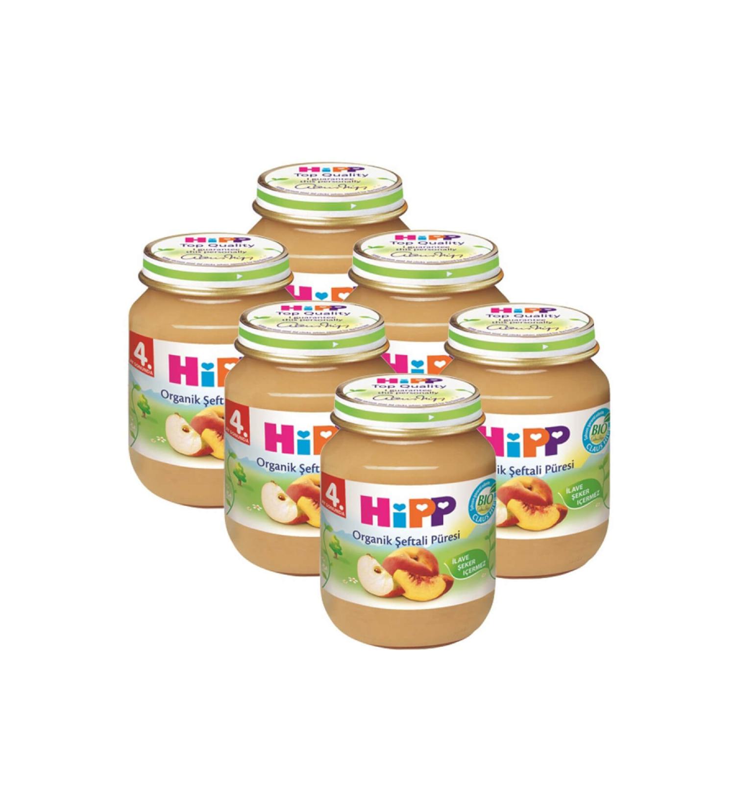 Hipp Organic Peach Puree 125 Gr 6-Pack