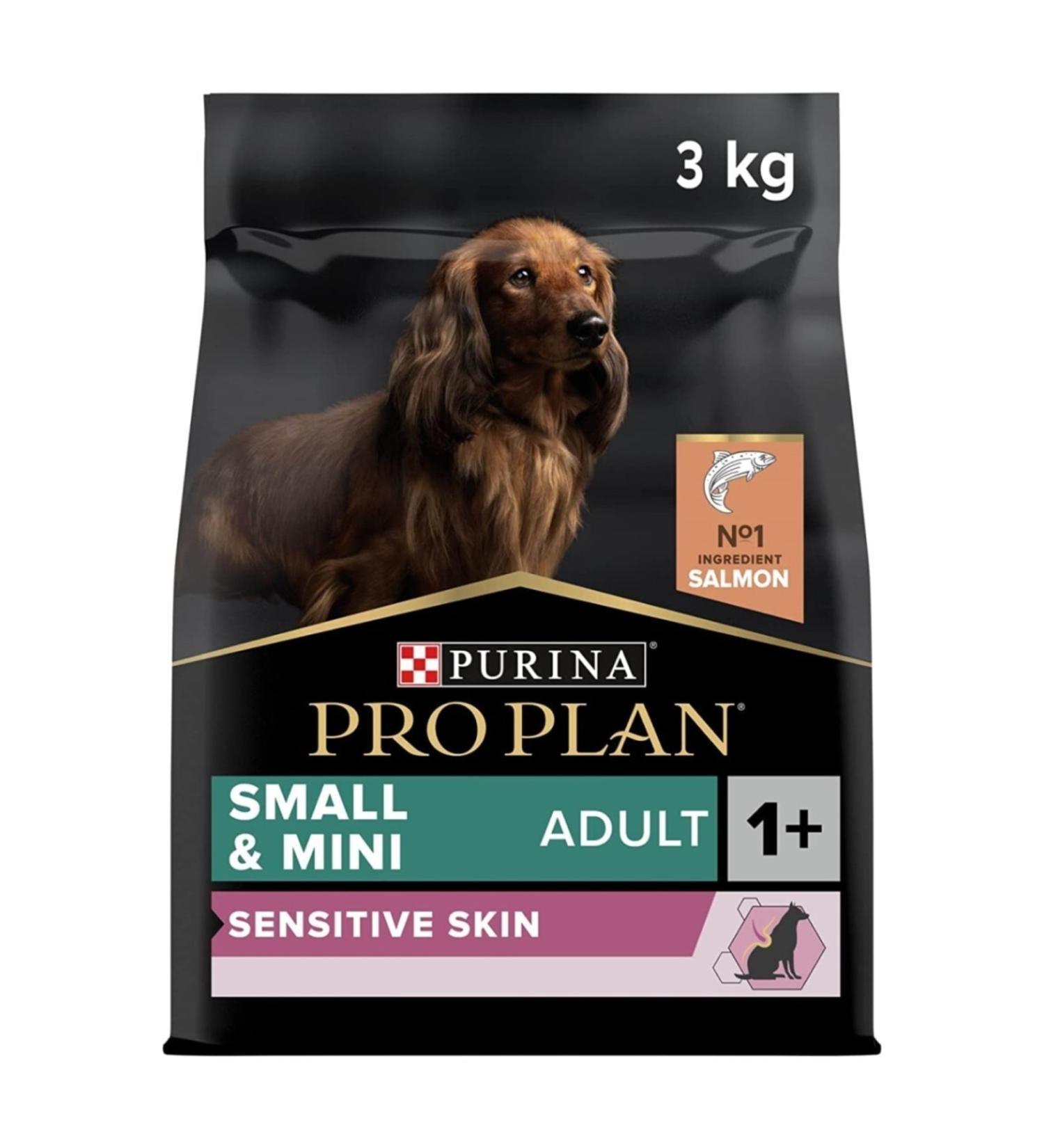 Pro Plan Sensitive Skin Salmon and Rice Small Breed Adult Dog Food 3 kg - Buy Online on GoSupps.com