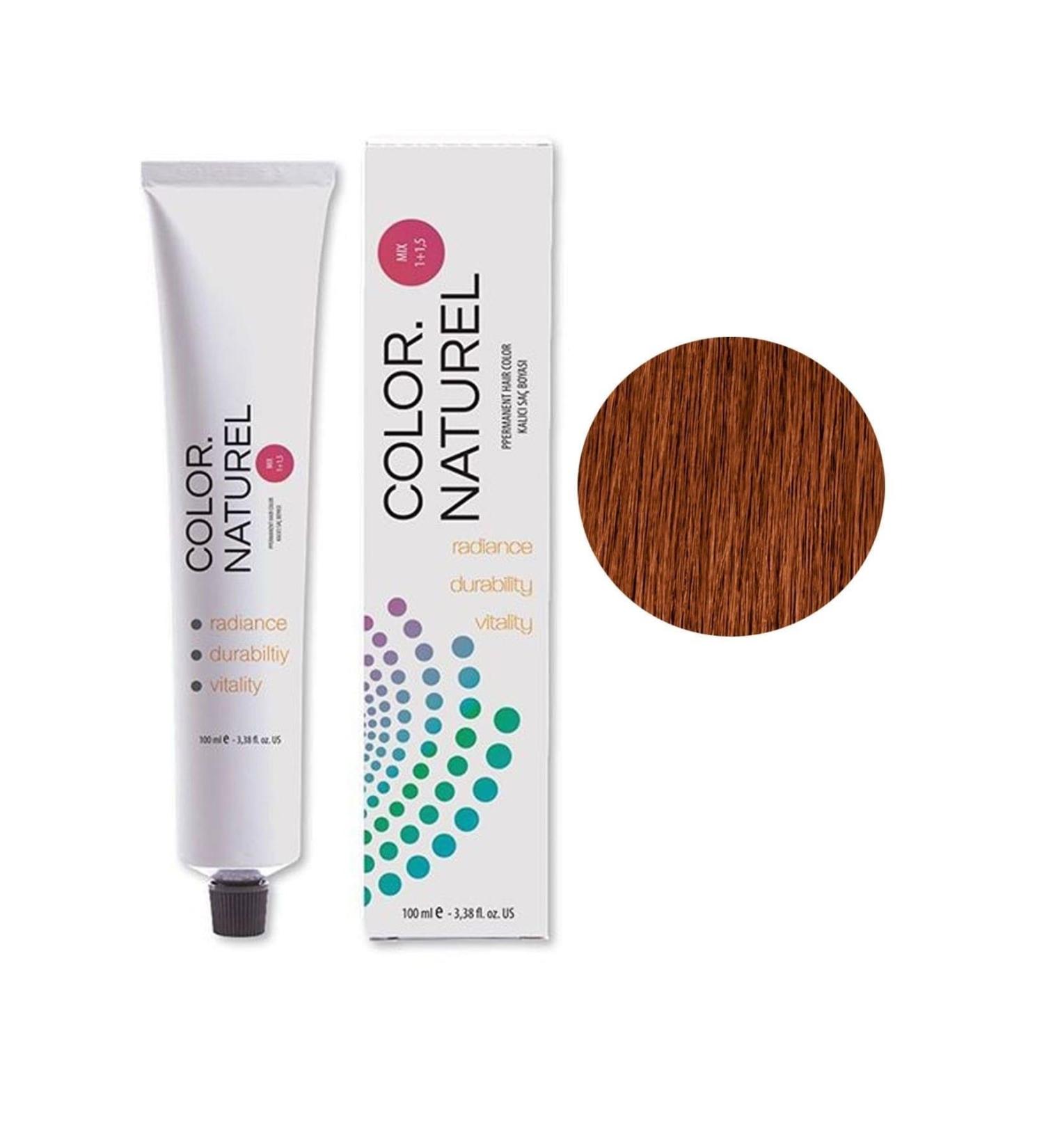 Color Naturel Permanent Hair Dye 100 Ml 6.4 Dark Copper