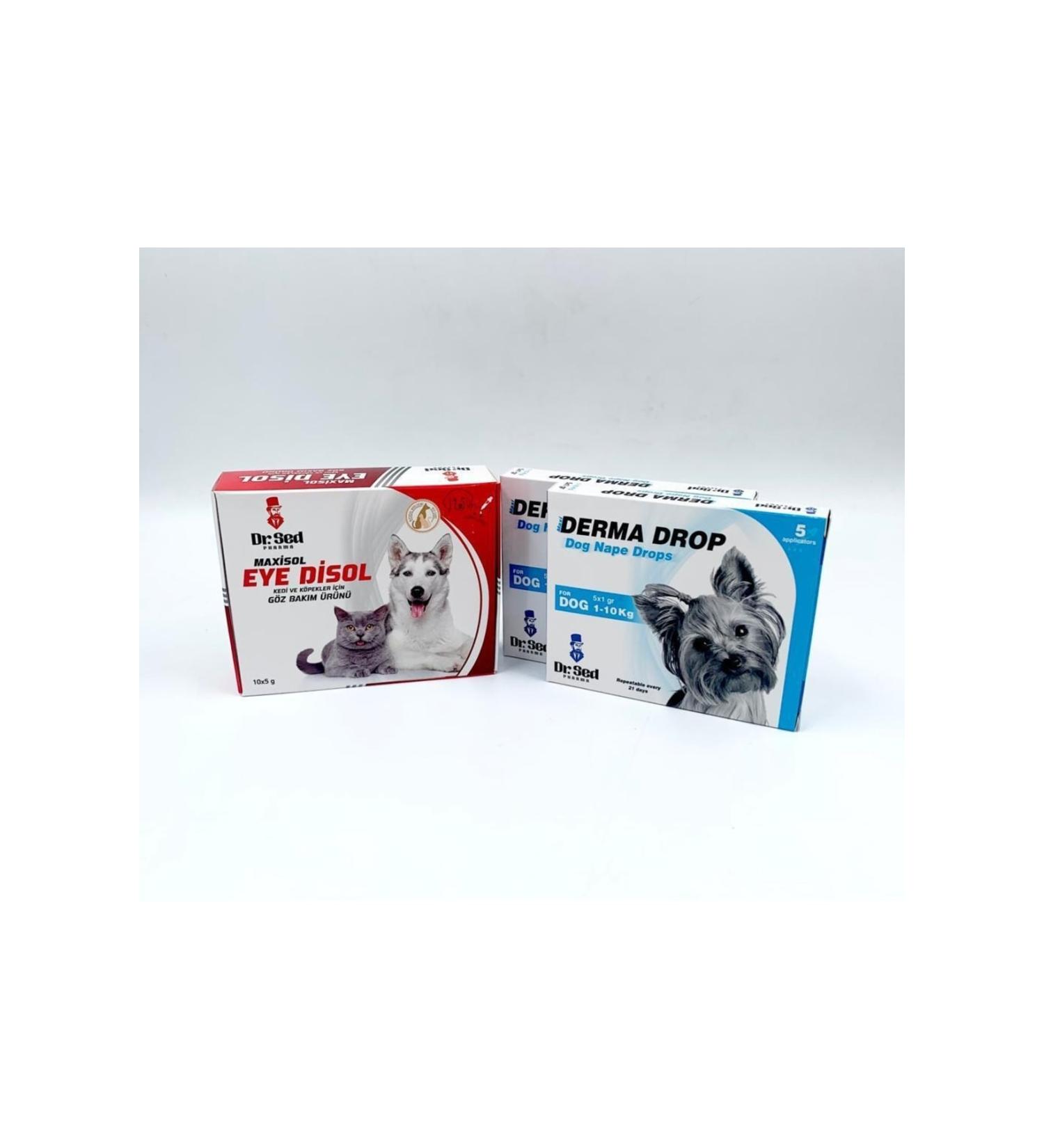 Dr.Sed Derma Dog 1-10 Kg Skin Care Product 2 Boxes + Eye Care Product