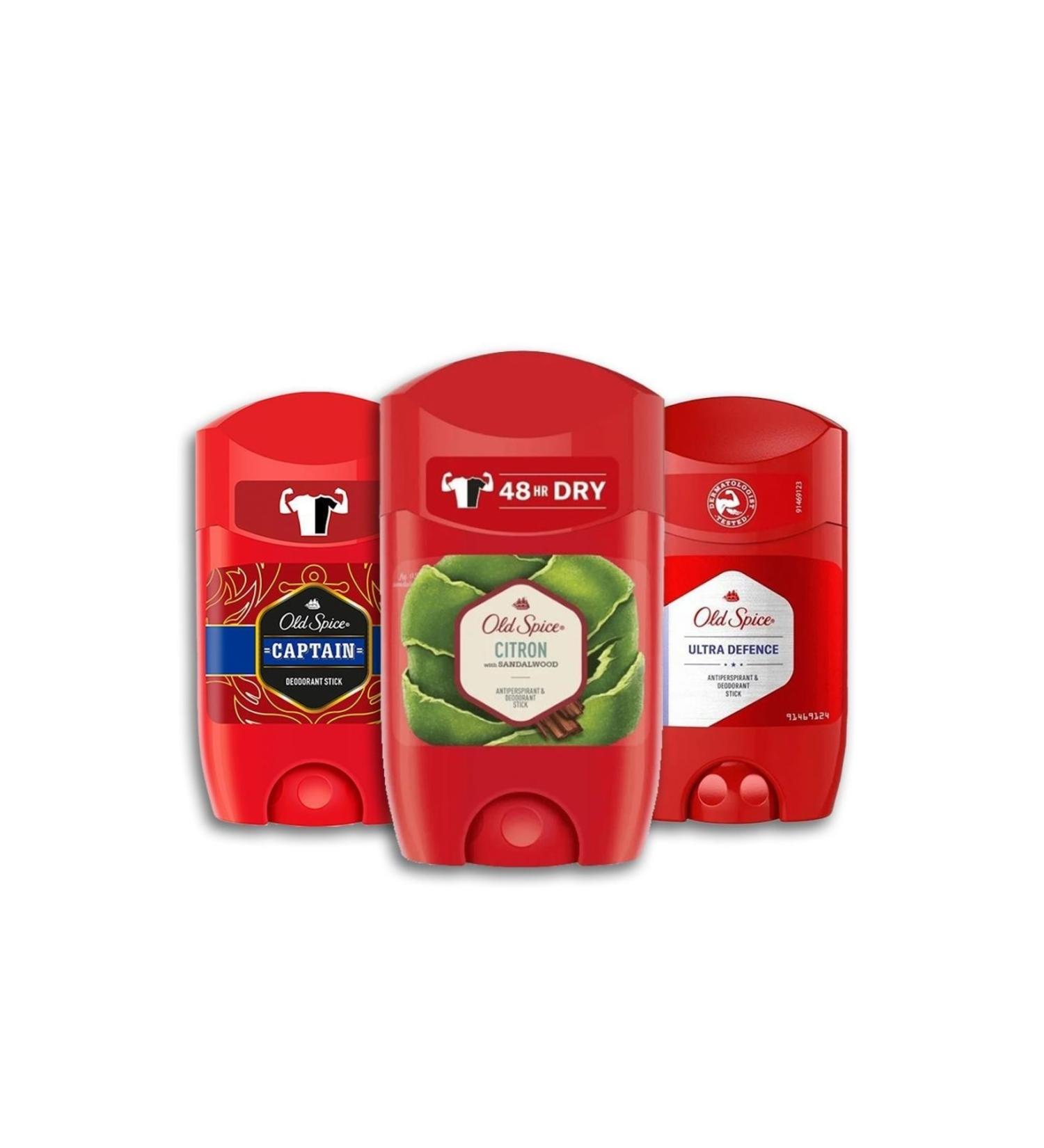 Old Spice Captain Citron and Ultra Defense Deodorant Stick 50 Ml