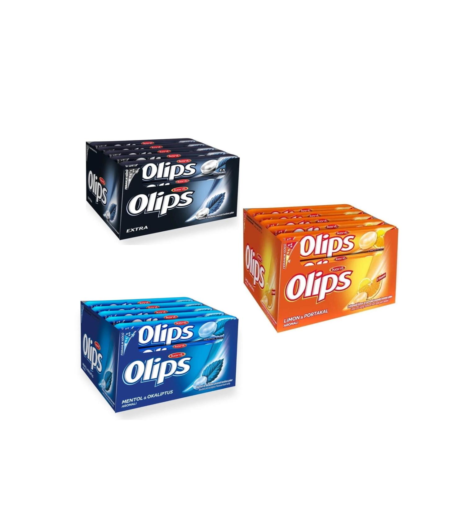 Olips Extra Mint Menthol Eucalyptus Lemon Orange Mixed Package 3x 24 Pcs.