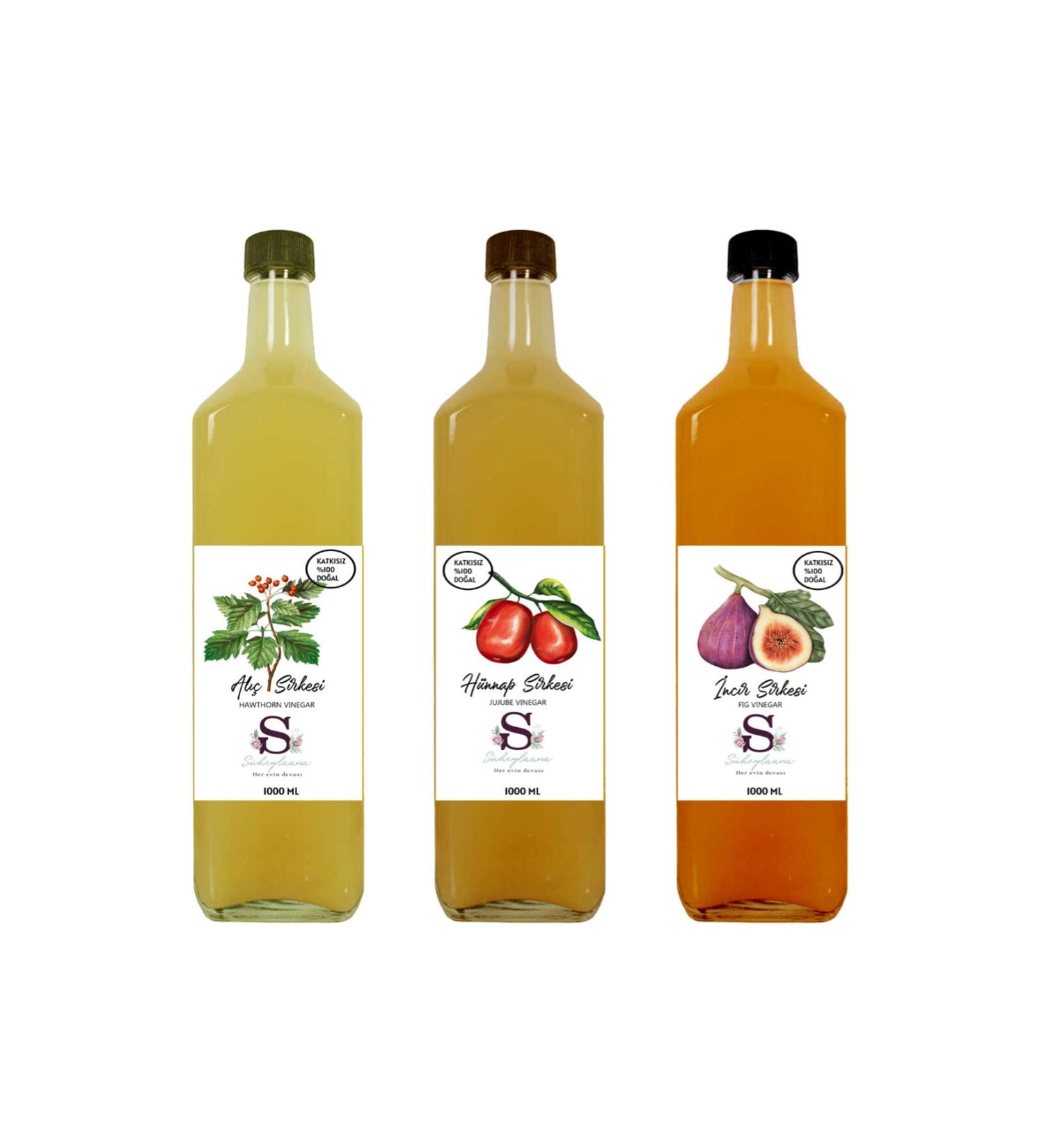 S heylaana Natural Hawthorn Jujube and Fig Vinegar 1000 Ml