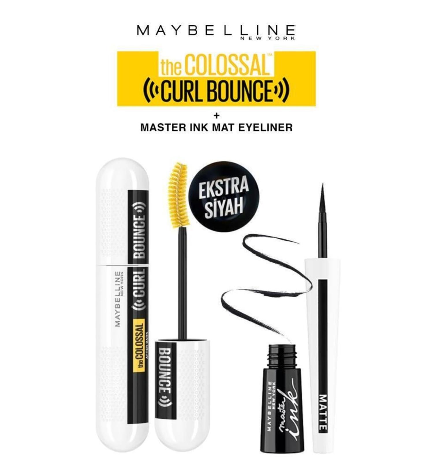 Maybelline New York Maybelline Colossal After Dark Intense Volume More Curly Blacker Lashes Perfect Lines Eyeliner - Buy Online on GoSupps.com