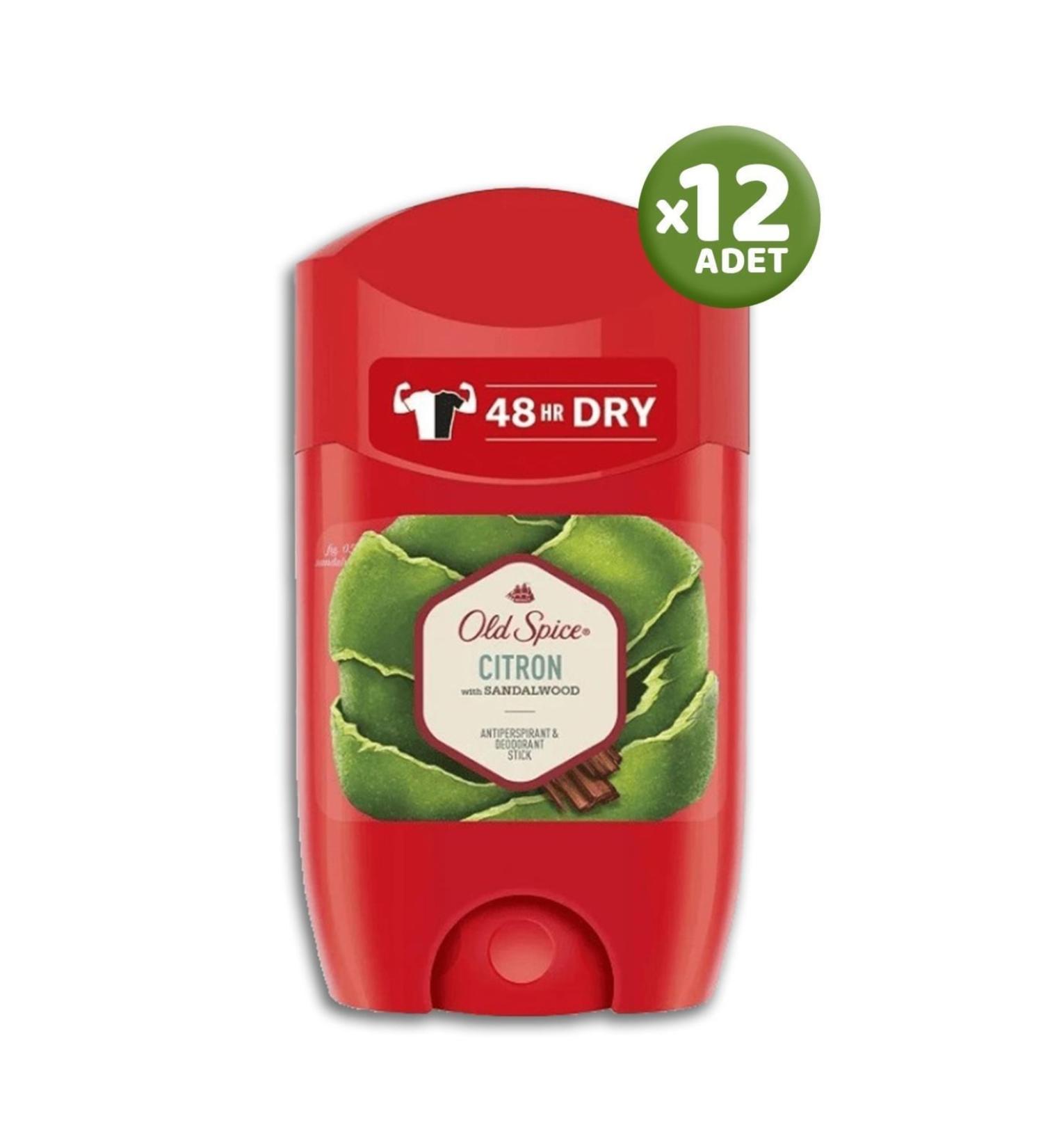 Old Spice Citron Deodorant Stick 50 Ml - 12 Adet