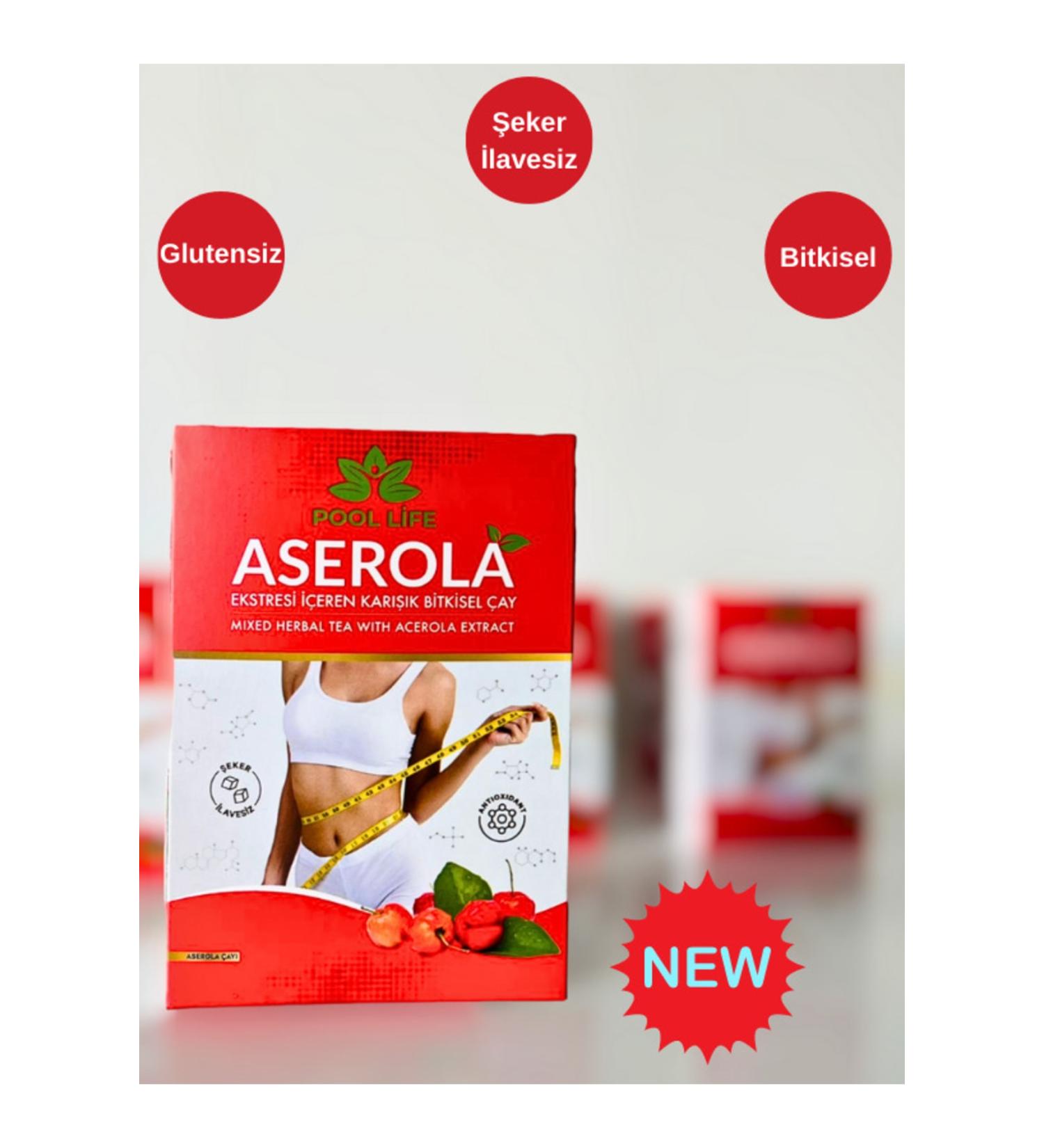 Mixed Herbal Tea Containing Acerola Powder and Acerola Extract 42 Filter Bags