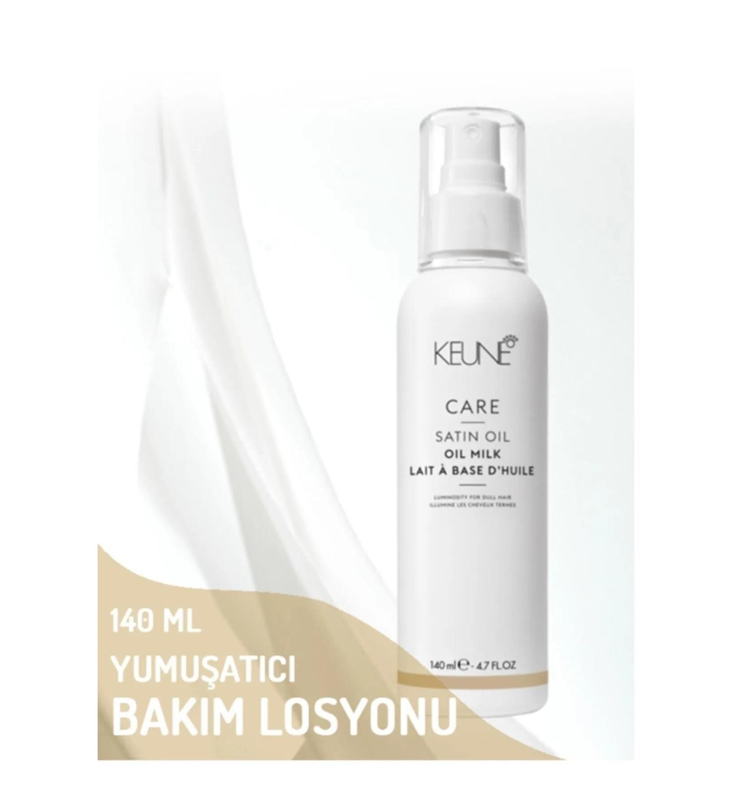 Keune Satin Oil Softening Leave-In Care Lotion for Dry and Lifeless Hair 140 Ml