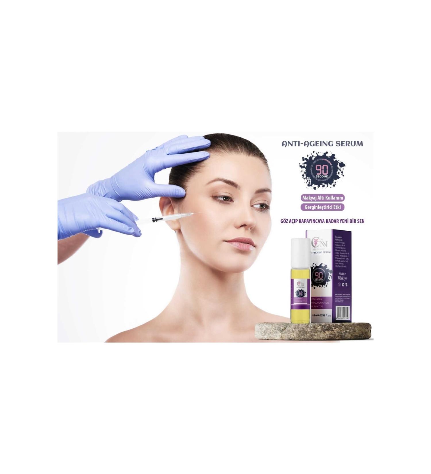 Cnn Natural Anti-Wrinkle & Skin Serum Collagen+Hyaluronic Acid 10 Ml