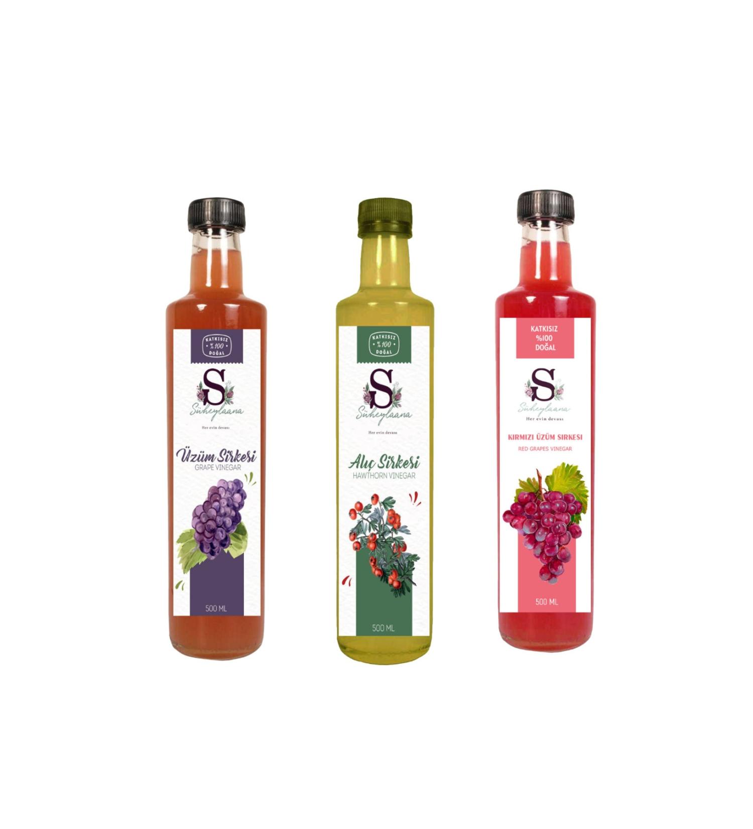 Suheylaana Natural Grape Hawthorn and Red Grape Vinegar 500 Ml