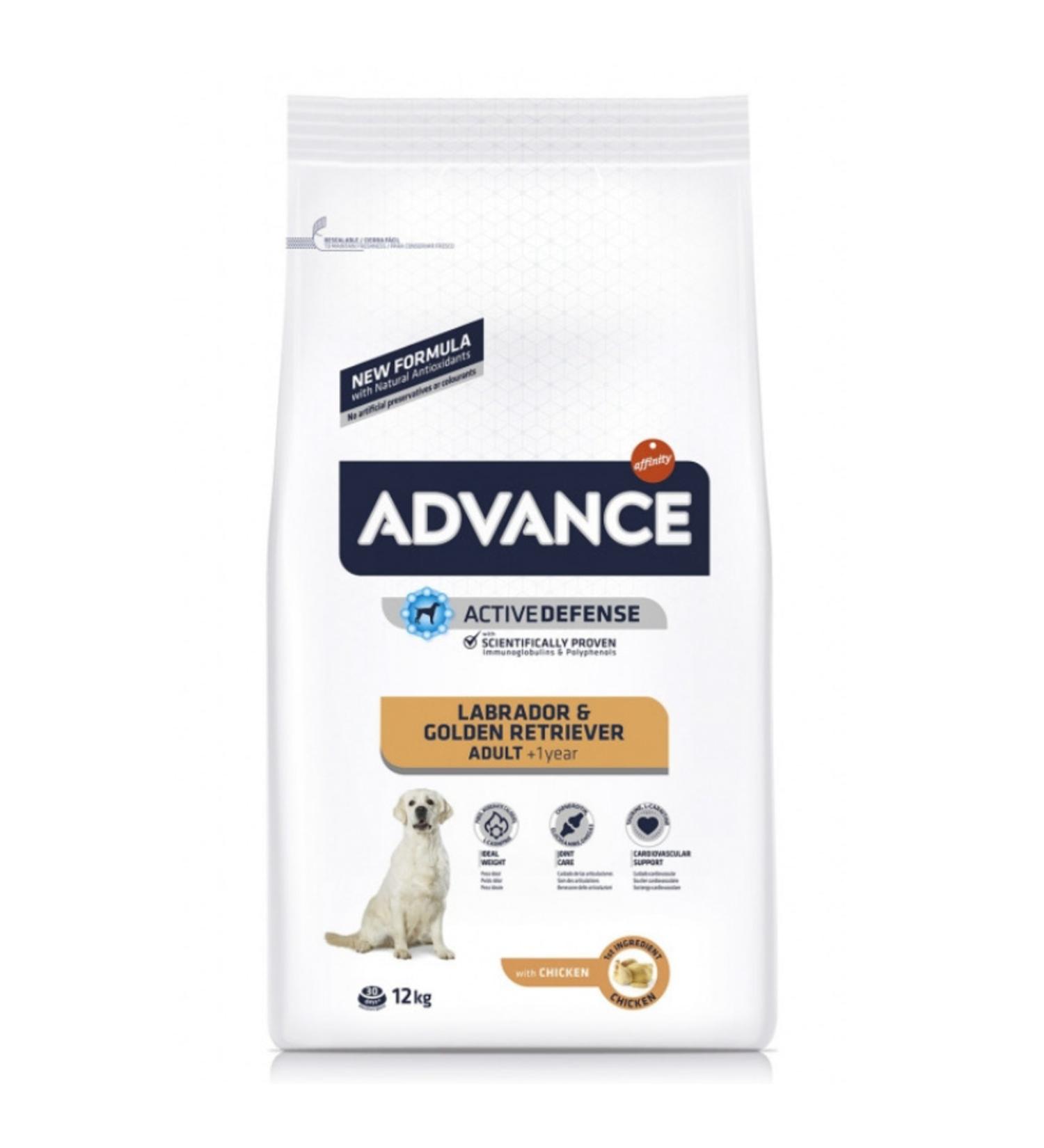 Advance Labrador-Golden Retriever Chicken Adult Dog Food 12 Kg