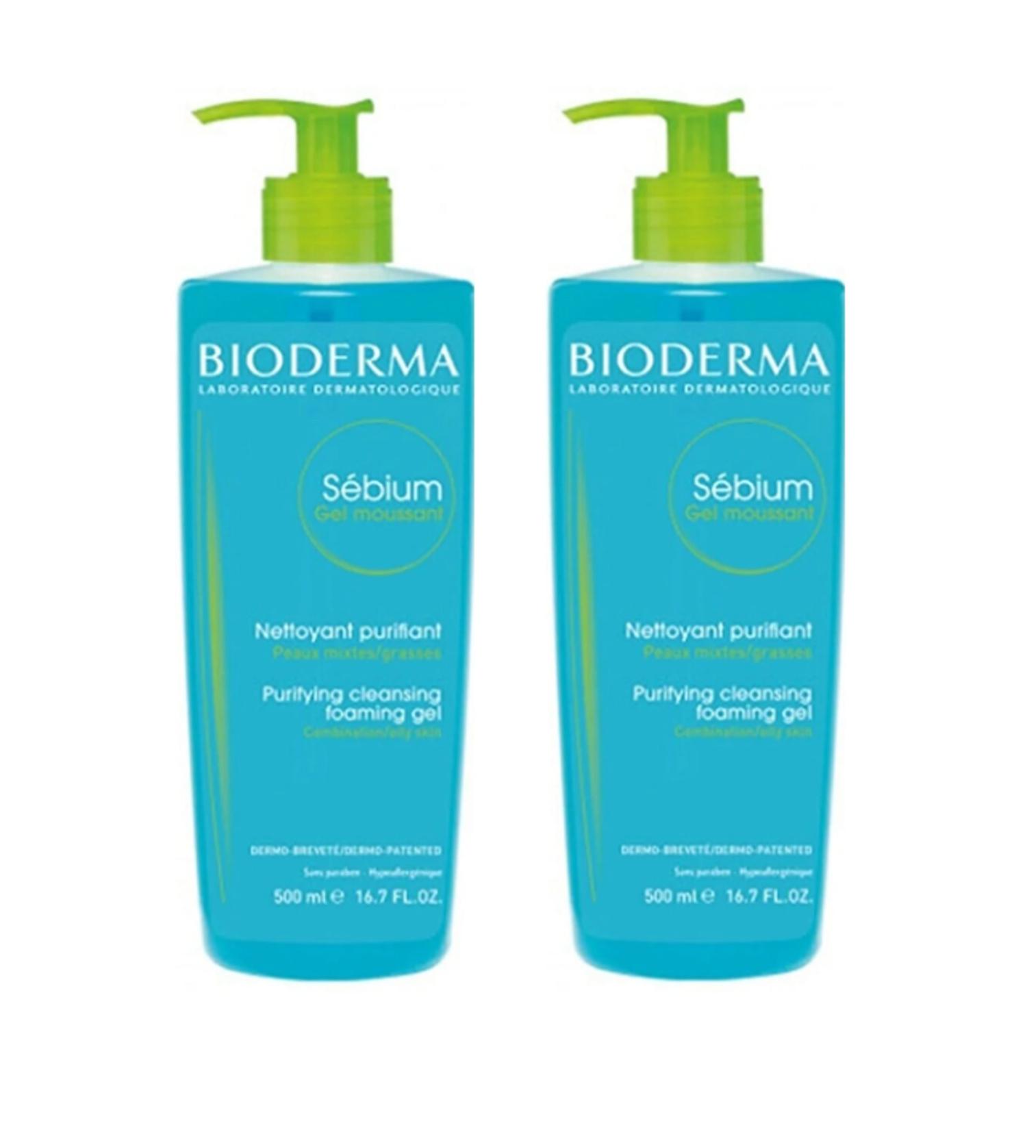 Bioderma Sebium Foaming Gel 500 ml x 2 Pieces