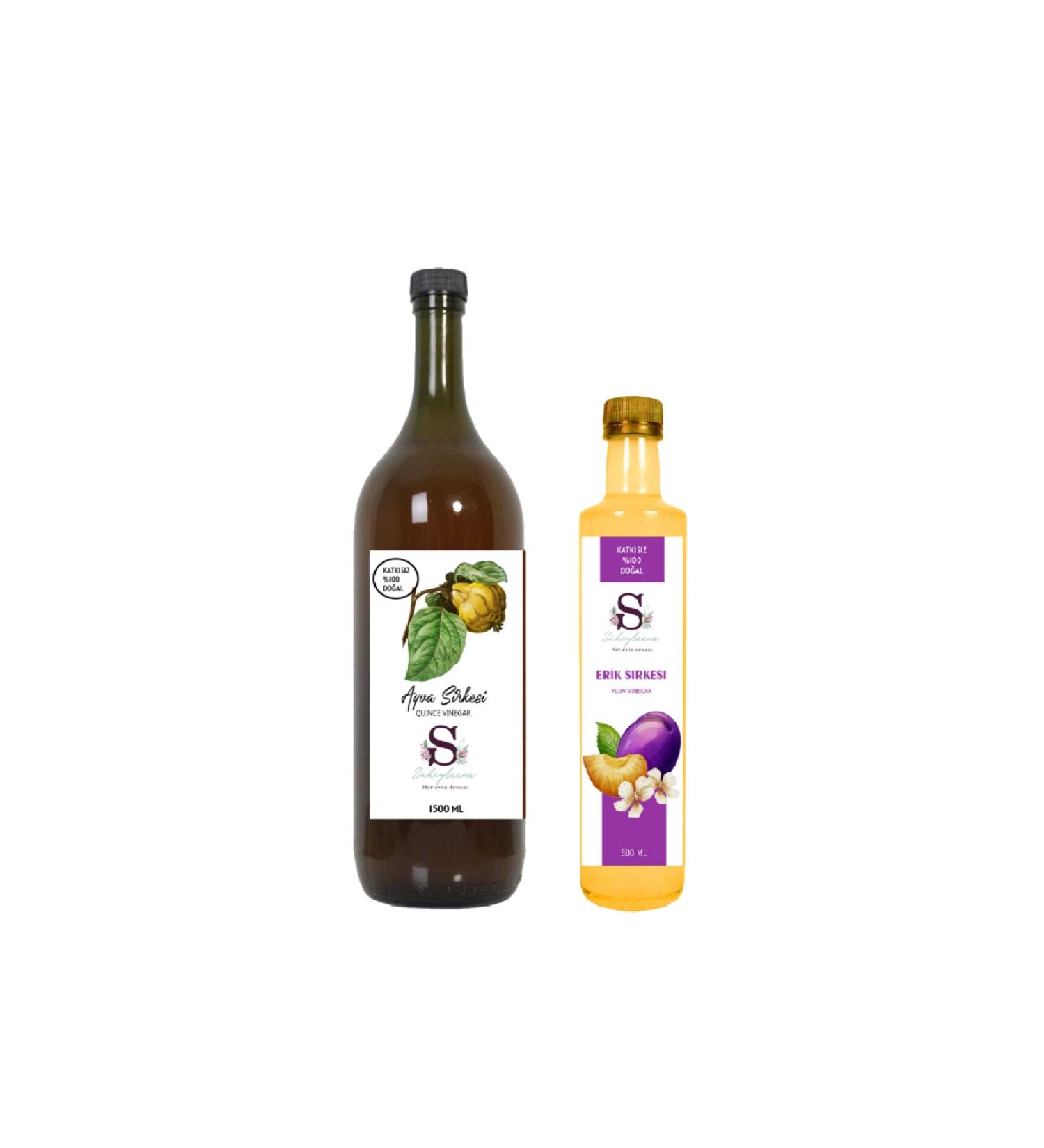 S heylaana Natural Quince Vinegar 1500 Ml - Natural Plum Vinegar 500 Ml