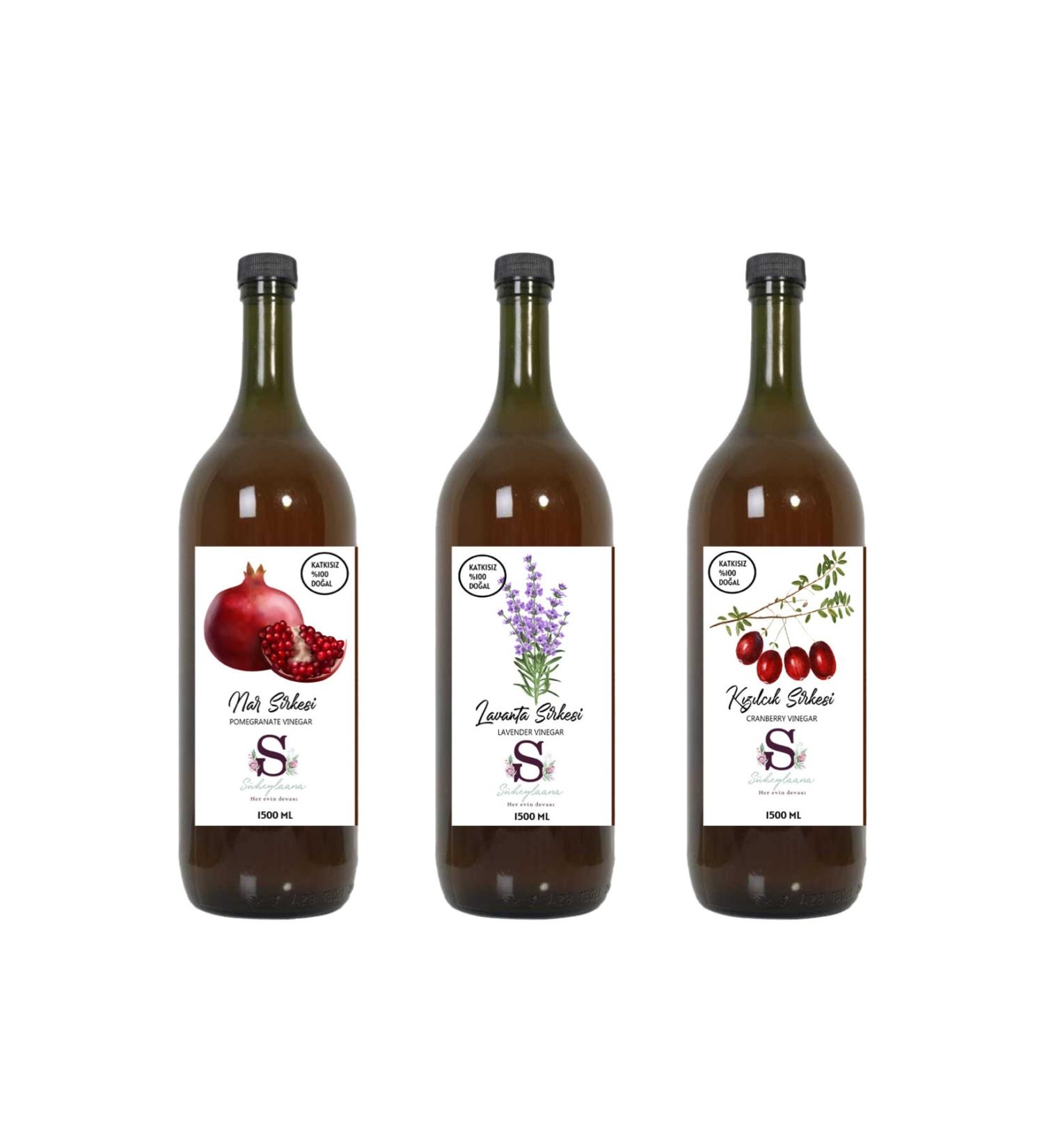 S heylaana Natural Pomegranate Lavender and Cranberry Vinegar 1500 Ml