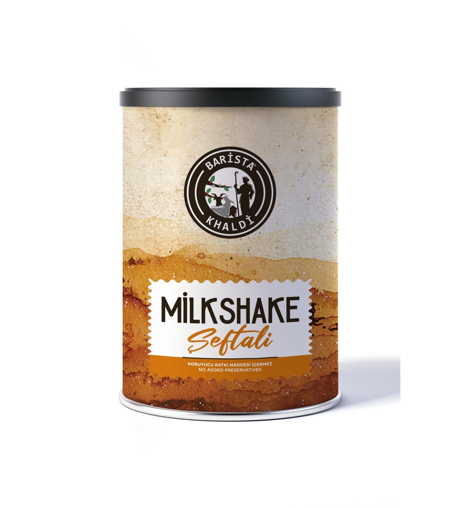 Barista Khaldi Peach Milkshake Smoothie Frappe Flavored Drink Powder