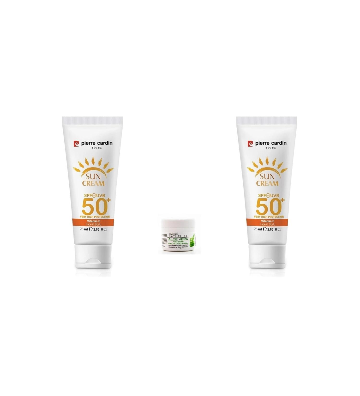 Pierre Cardin Protective Sun Cream 50 Spf Very High Protection - 75 ml 2x Hand Cream Gift - Buy Online on GoSupps.com