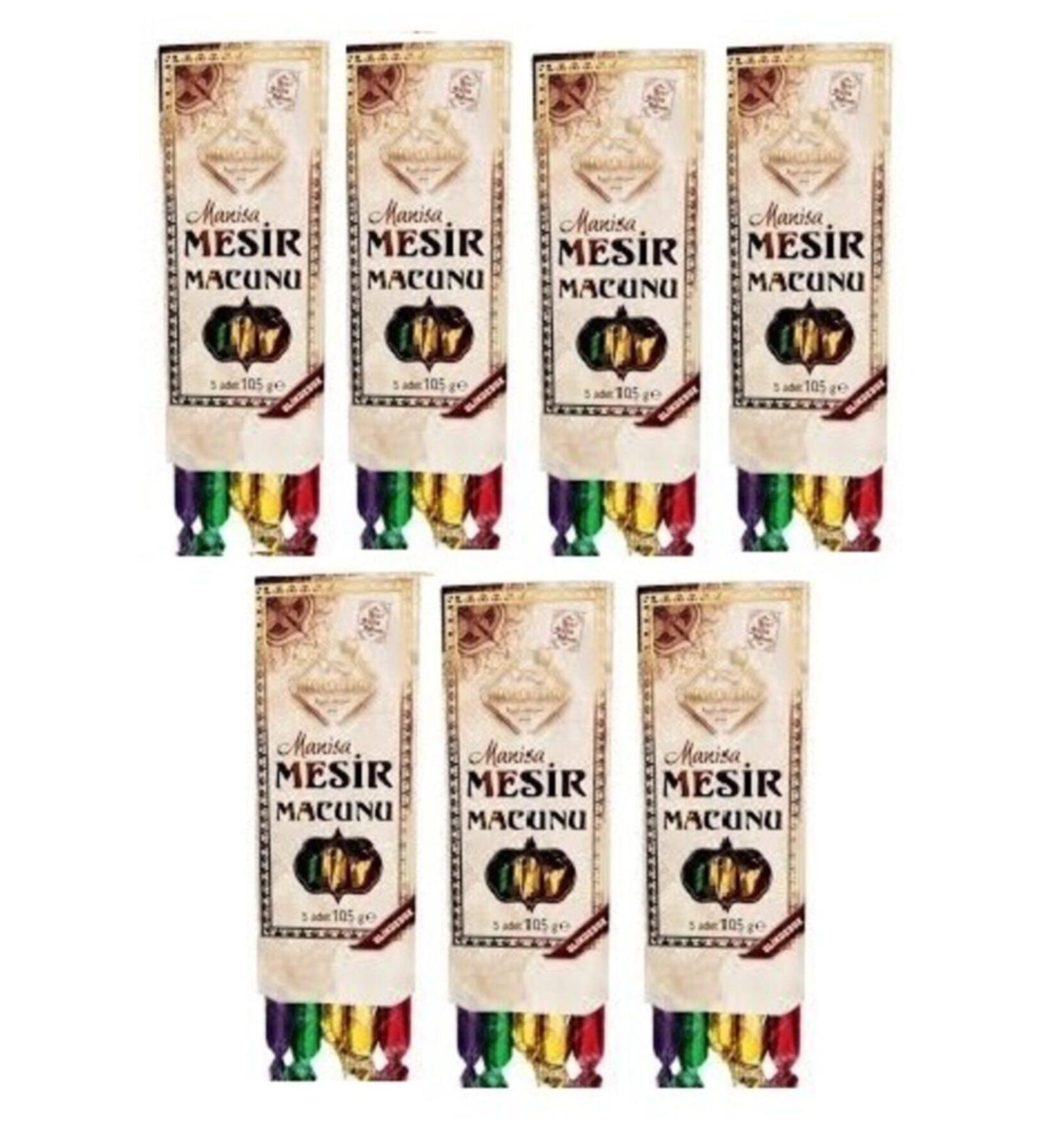 Manisabirliktezzet Manisa Birlik Glucose-Free 105 gr 5-Piece Mesir Paste 7-Piece Set 7*105