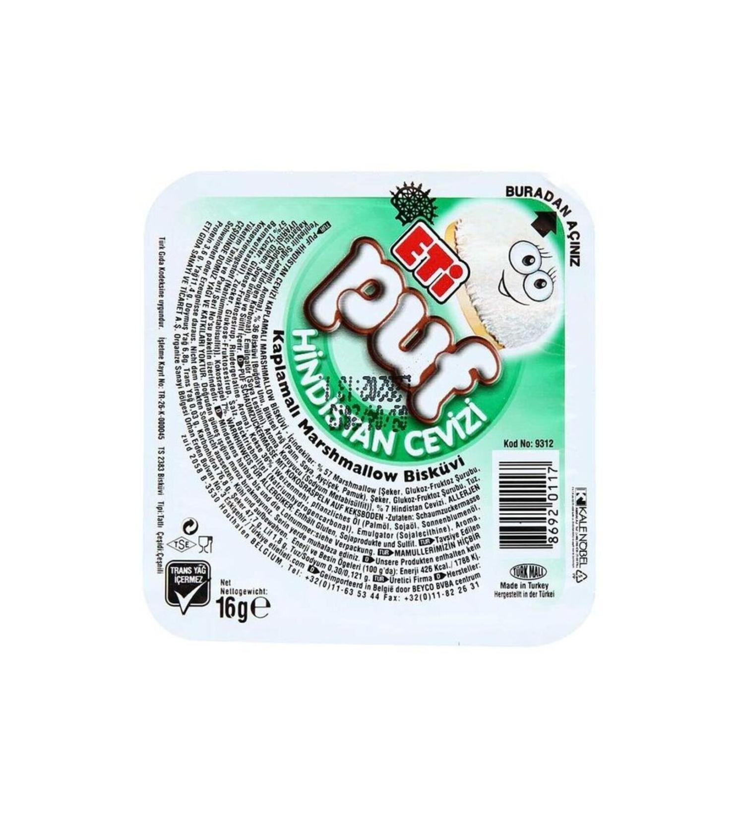 Eti Puf Coconut 16 gr