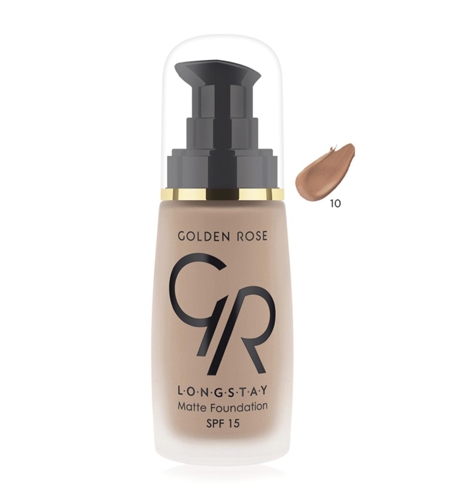 Golden Rose Longstay Matte Foundation No: 10 32 ml