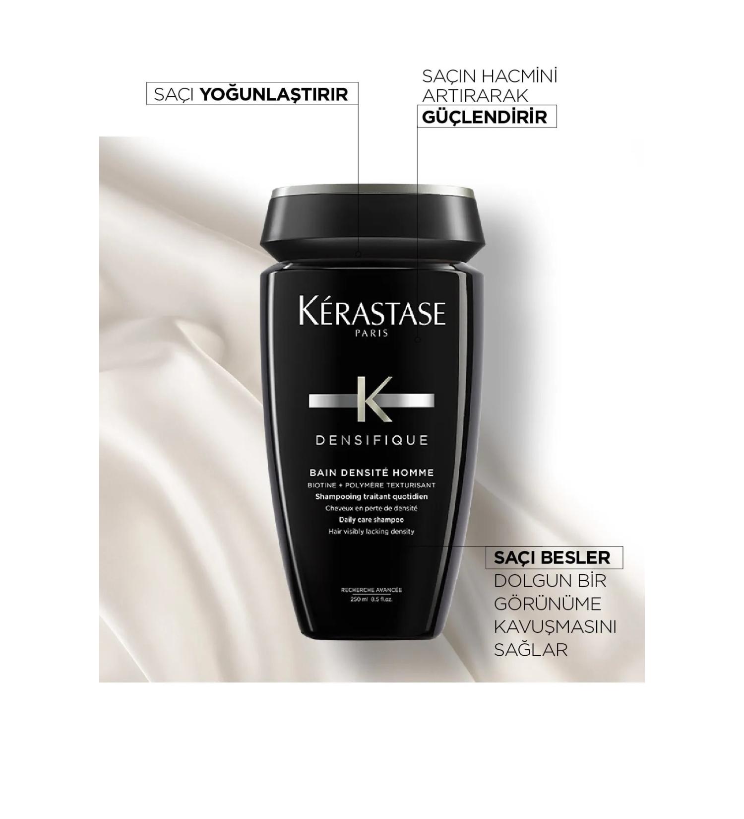 Kerastase Densifique Bain Densit Homme Men's Hair Thickening Daily Shampoo 250ml