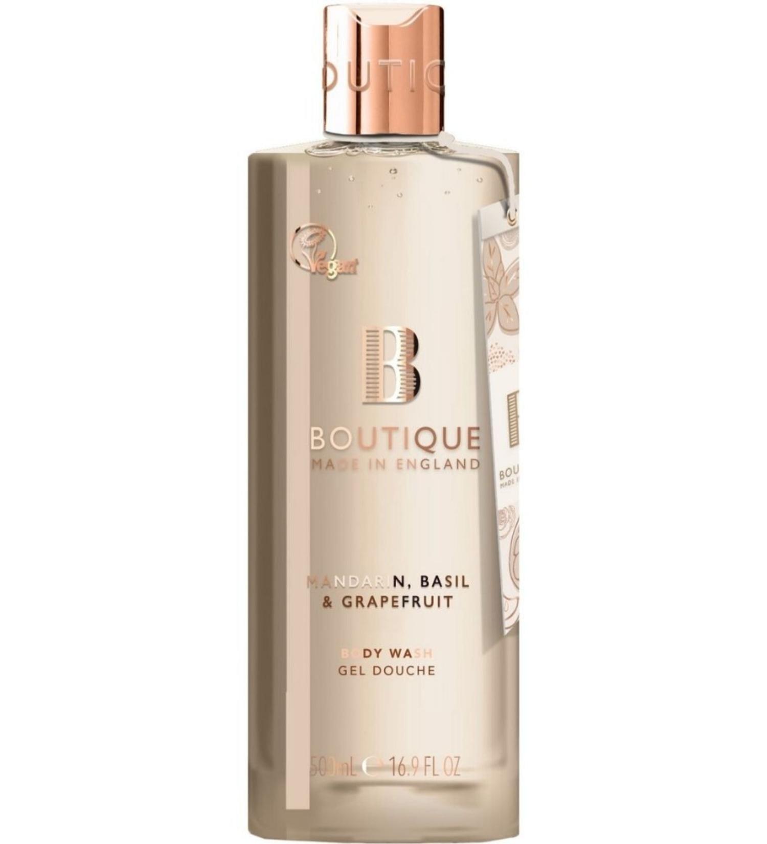 Boutique Sg Mandarin Basil & Grapefruit Shower Gel 500 Ml